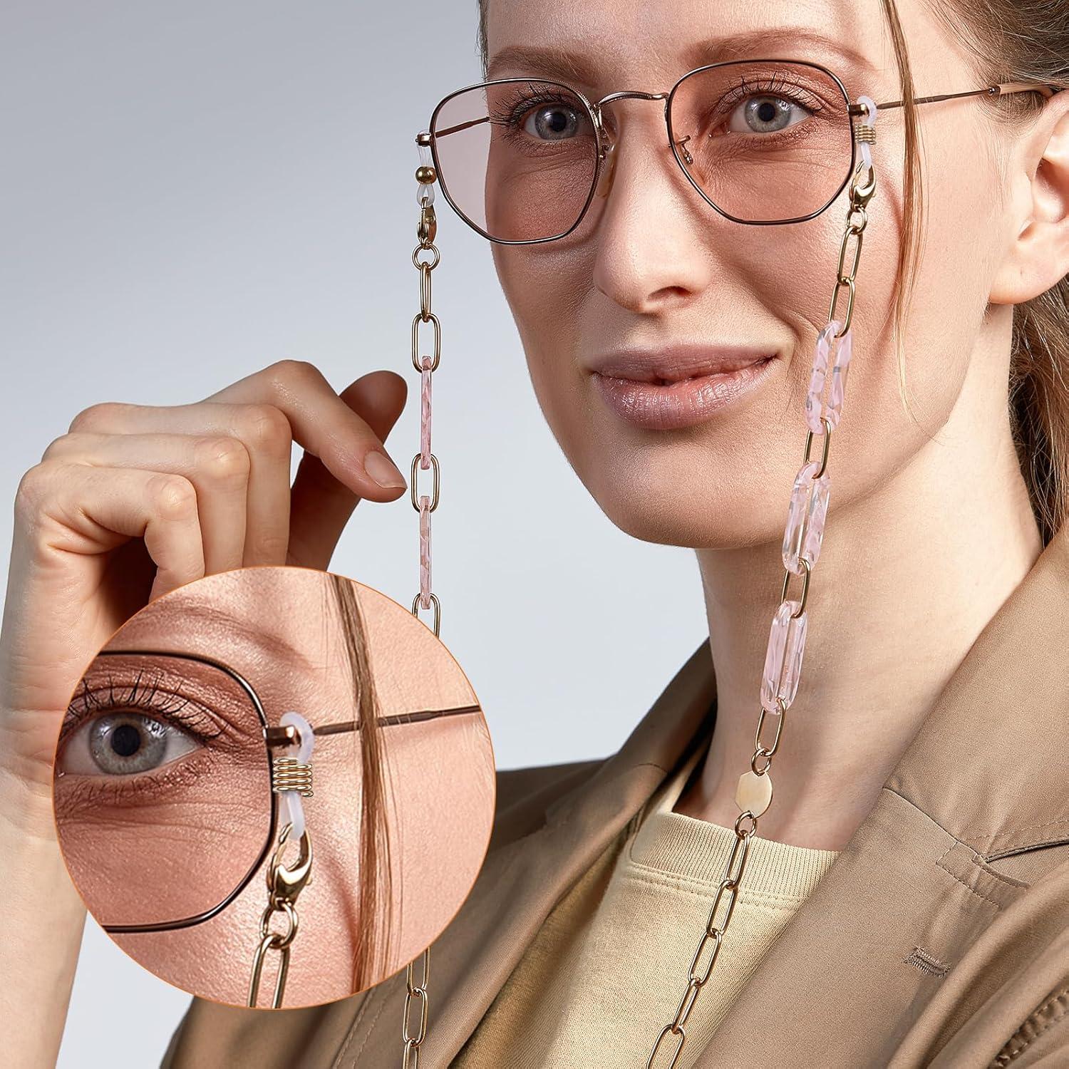 Extremos de Cadena para Gafas FdcLixuvol 40 Piezas Silicona Antideslizante