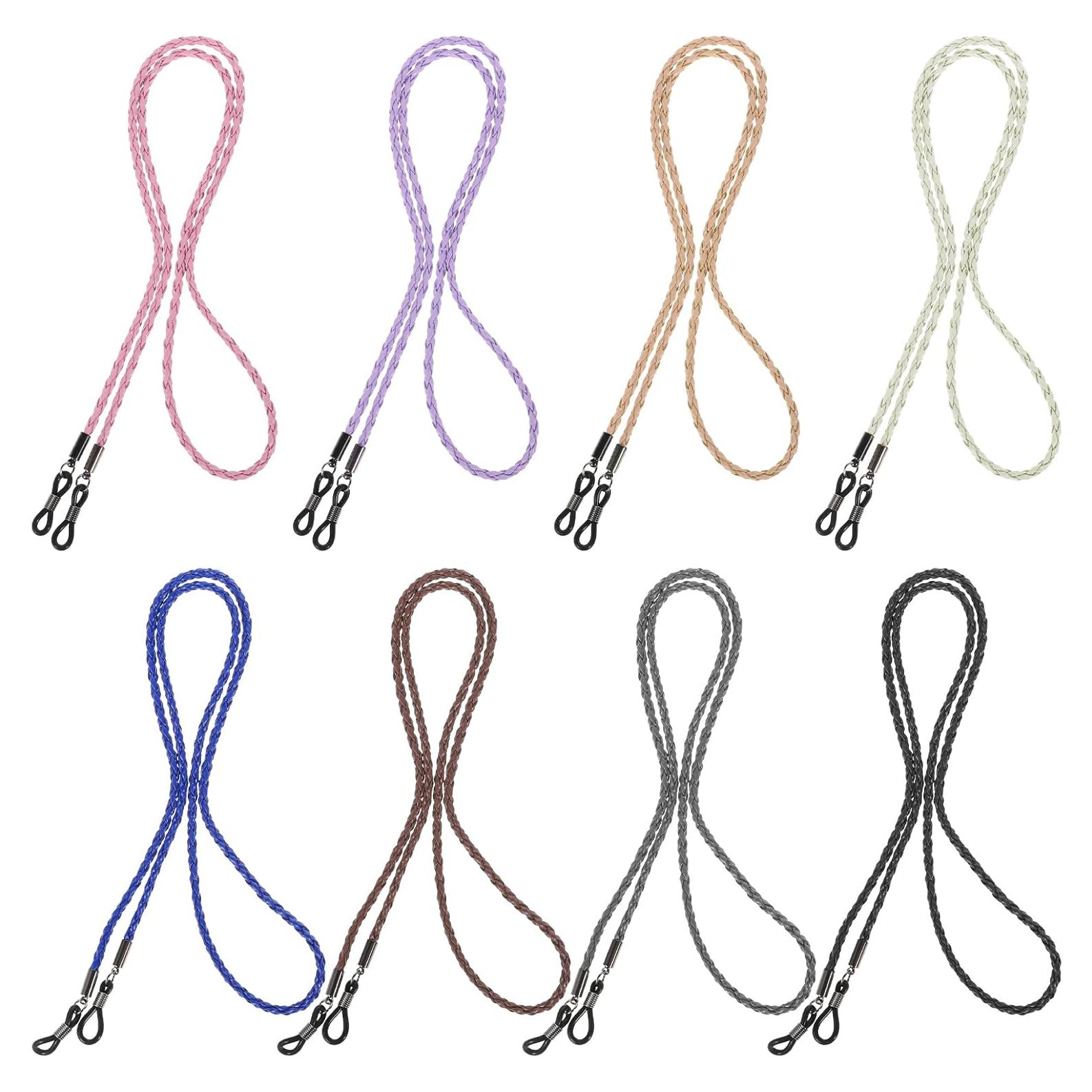 Correa para Gafas Ptwola 8 Pcs Cuero Multicolor Ajustable