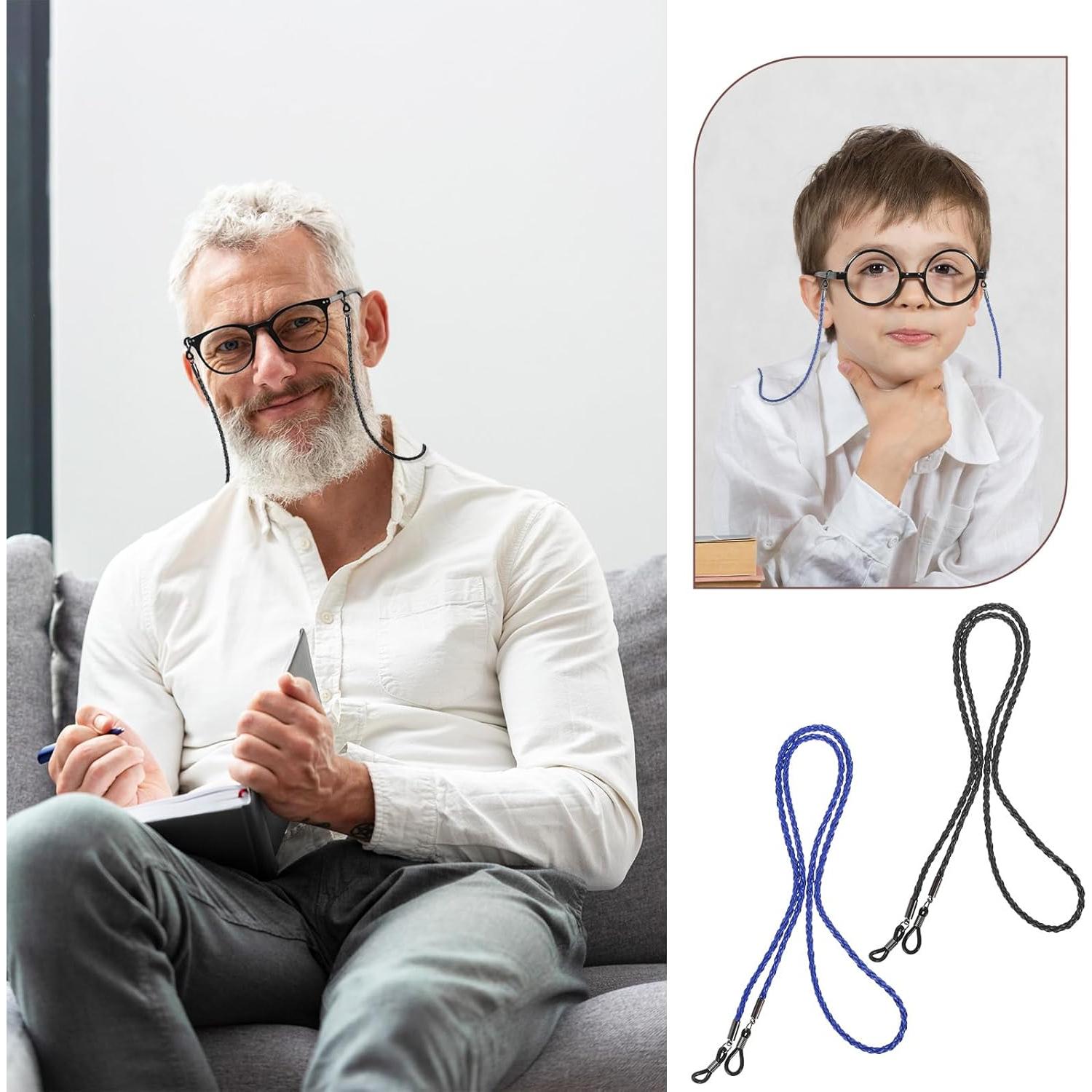 Correa para Gafas Ptwola 8 Pcs Cuero Multicolor Ajustable