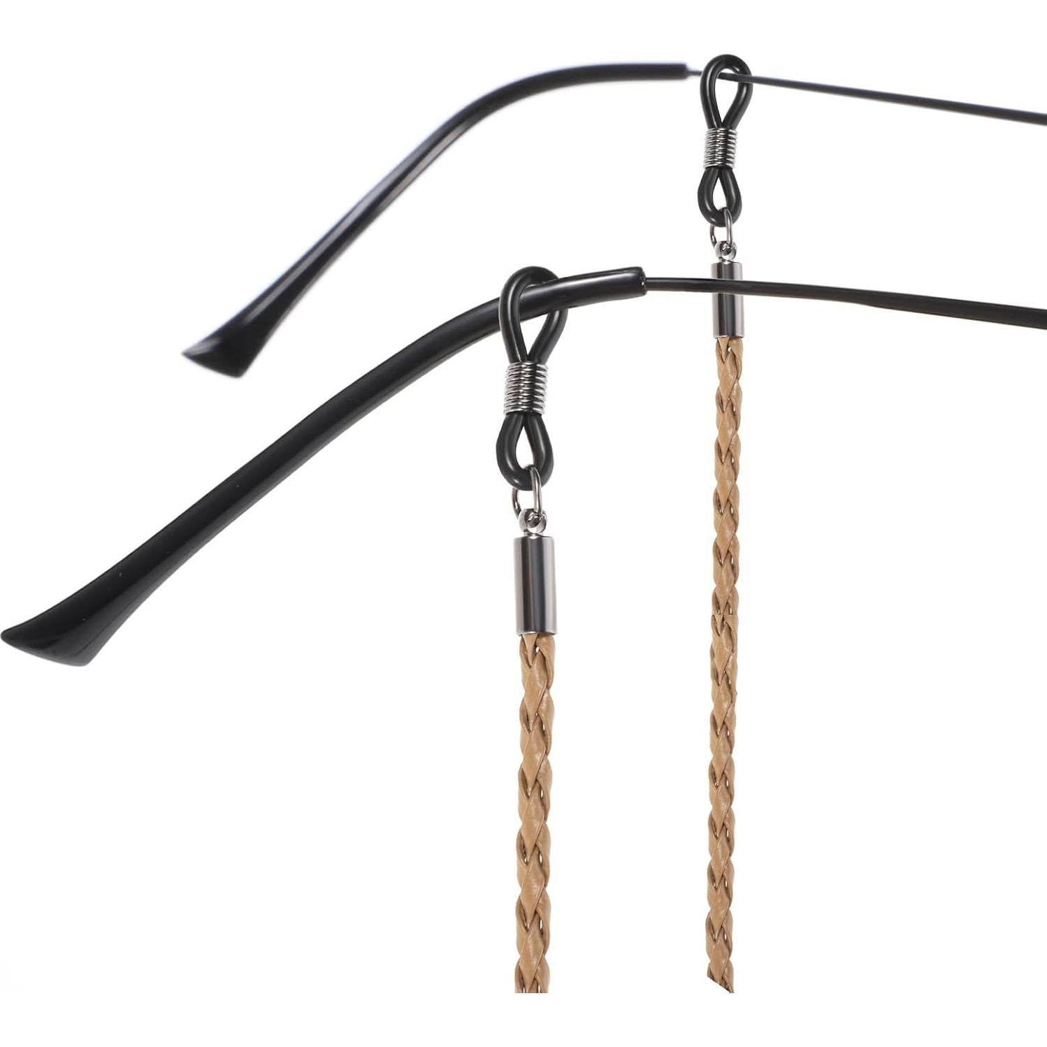 Correa para Gafas Ptwola 8 Pcs Cuero Multicolor Ajustable