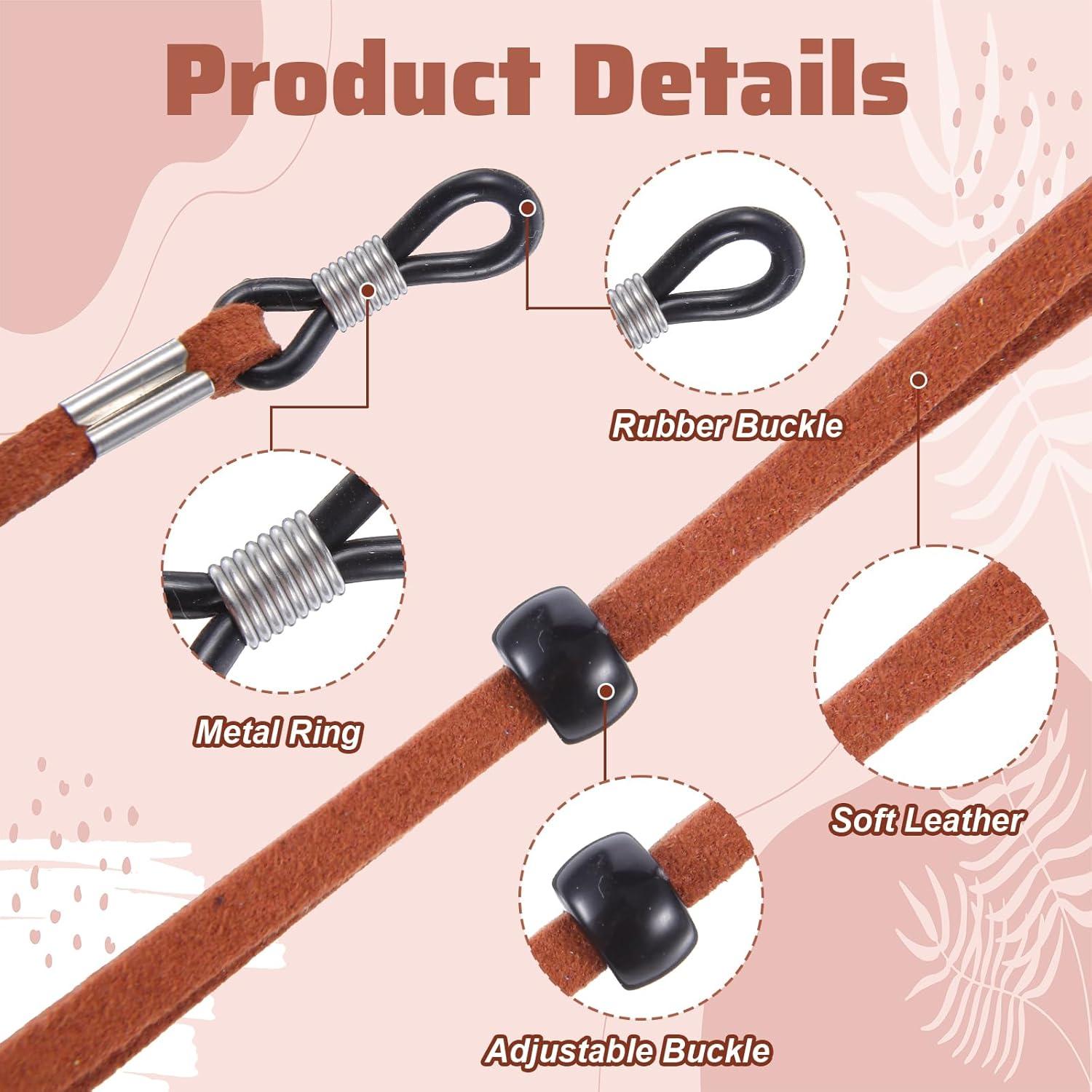 10 Correas Ajustables para Gafas WJIAAA - Multicolor 32 cm