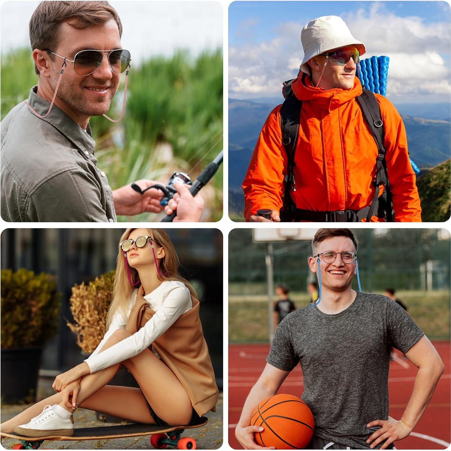 10 Correas Ajustables para Gafas WJIAAA - Multicolor 32 cm