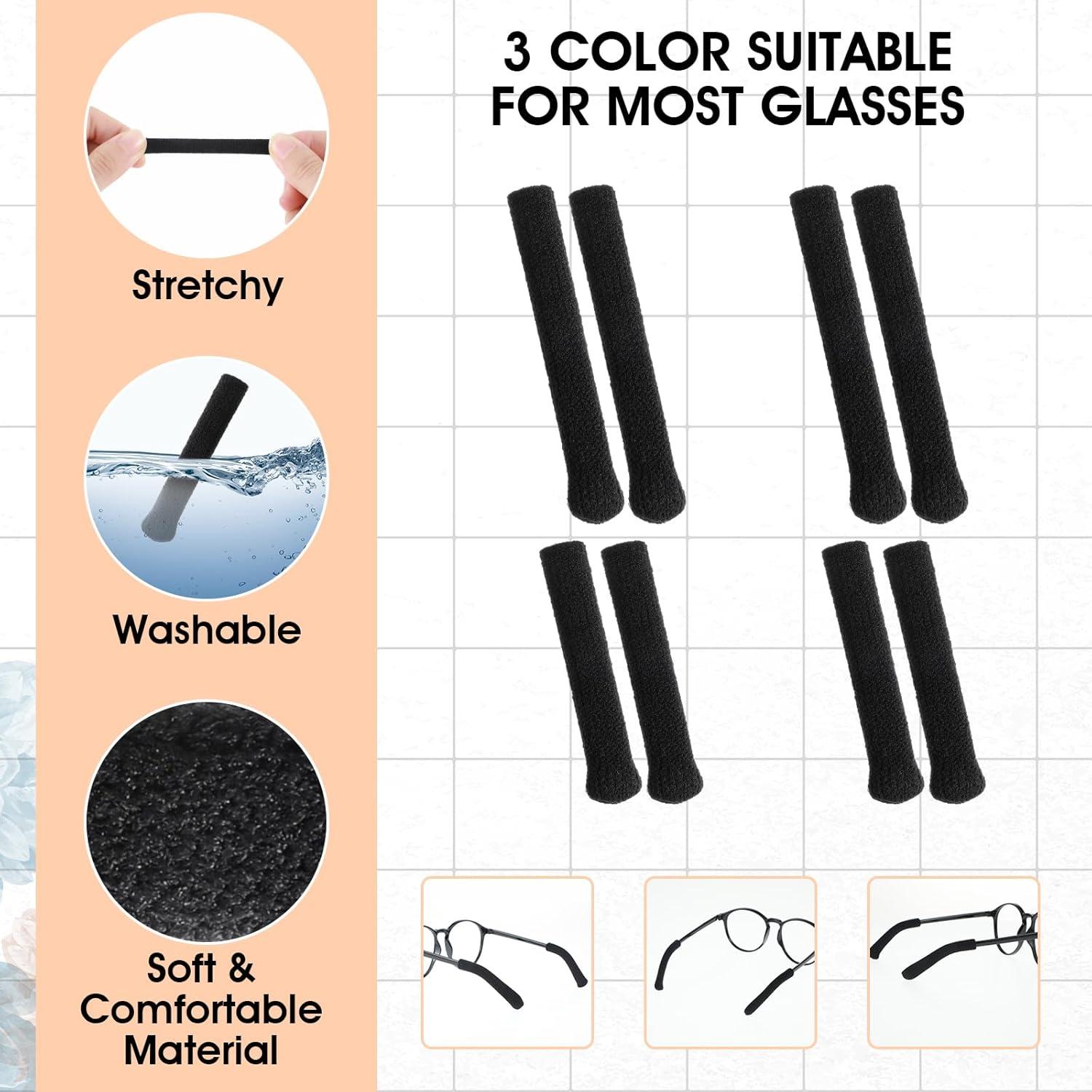 Cojines para Orejas de Gafas Ouligay - 4 Pares Antideslizantes