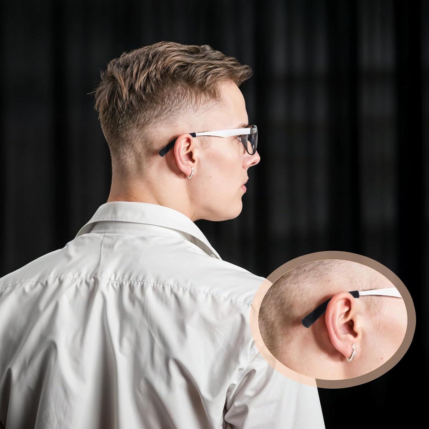 Cojines para Orejas de Gafas Ouligay - 4 Pares Antideslizantes