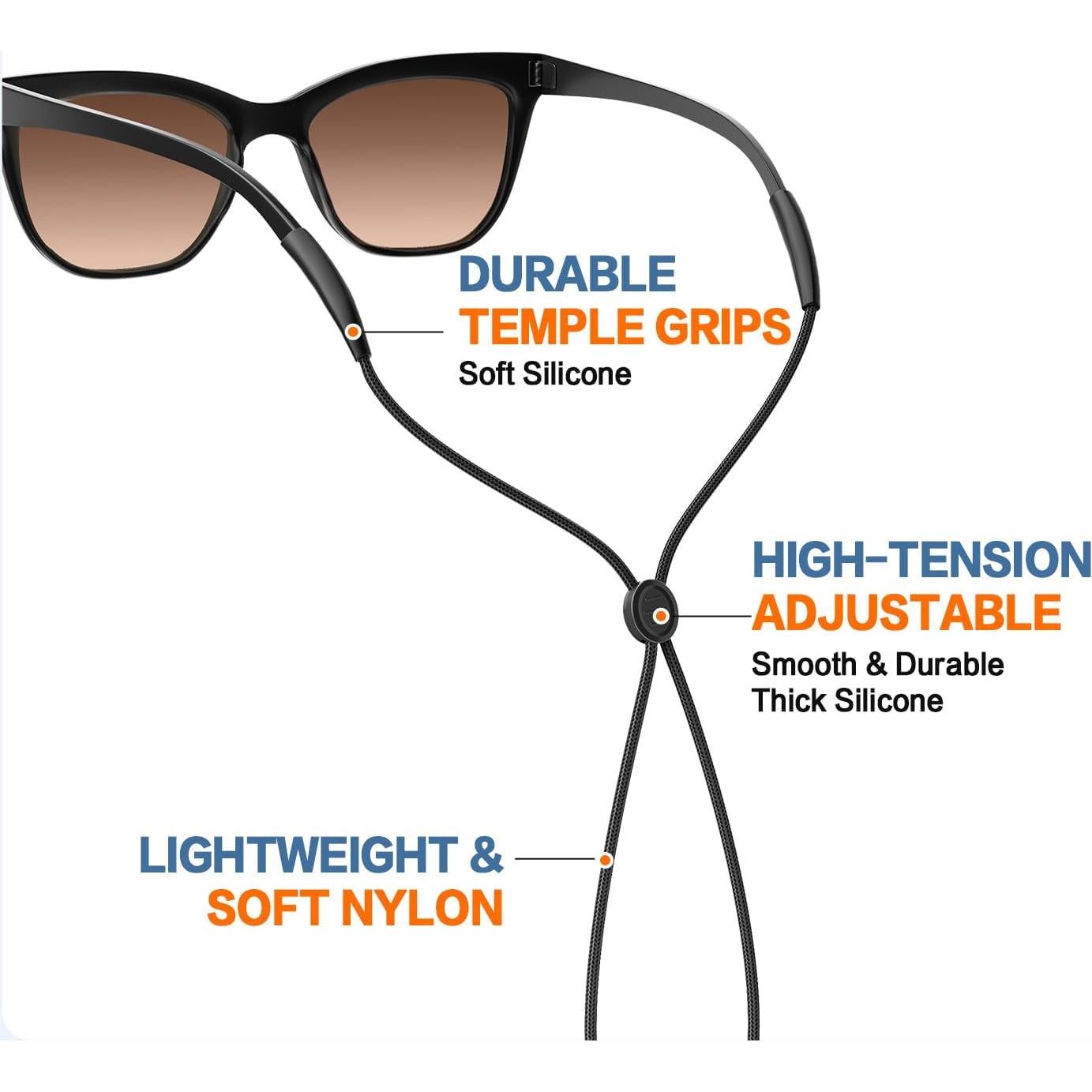 Correa Ajustable para Gafas FOFALY - 3 Piezas, Antideslizante