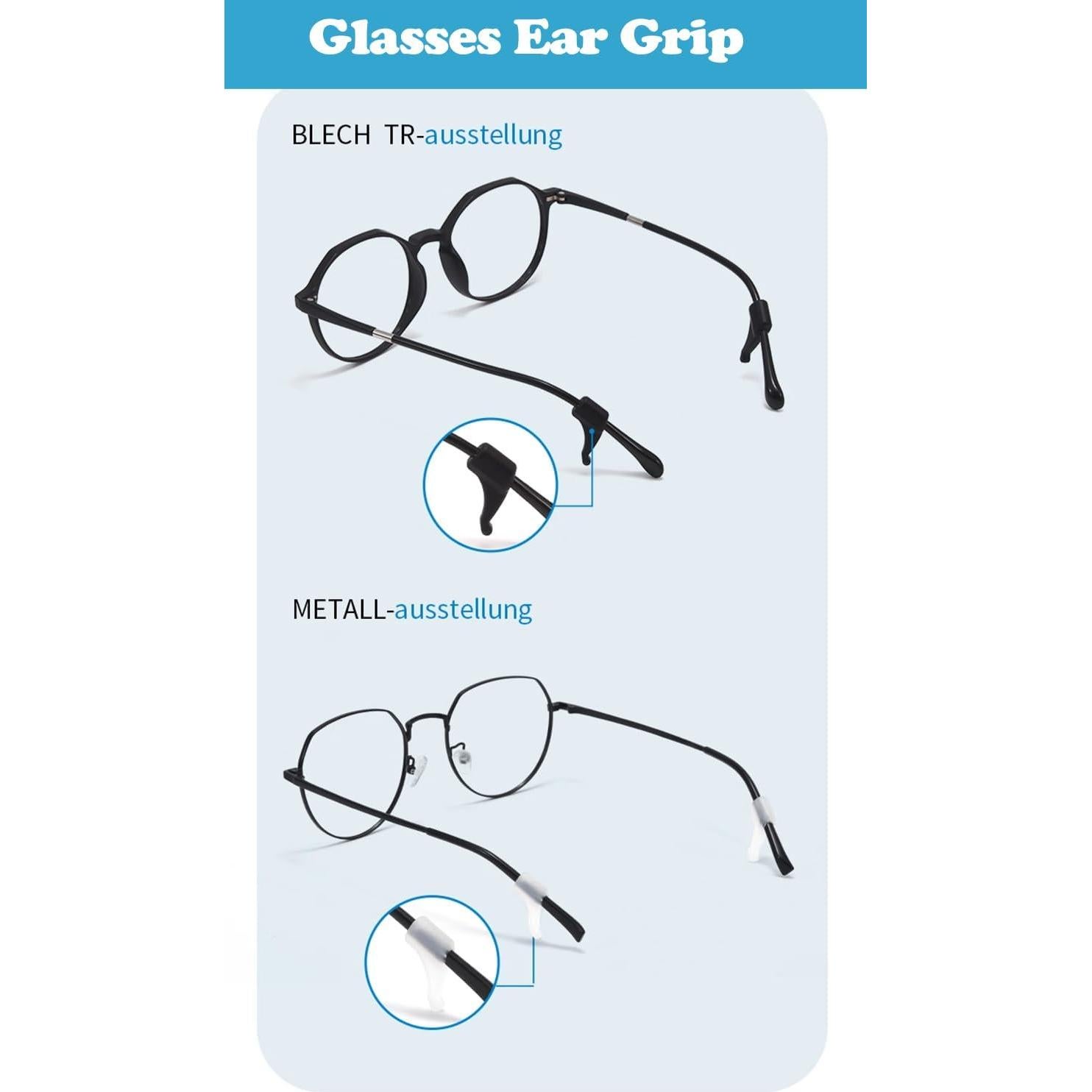 Soporte para Gafas Antideslizante Omnful - 12 Pares Negros