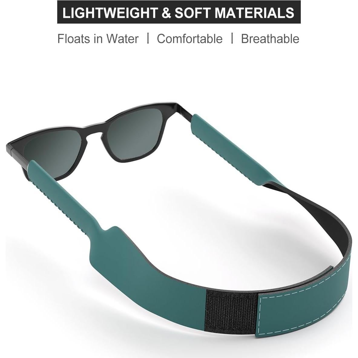 Correa Flotante Ajustable para Gafas de Sol Neopreno Verde