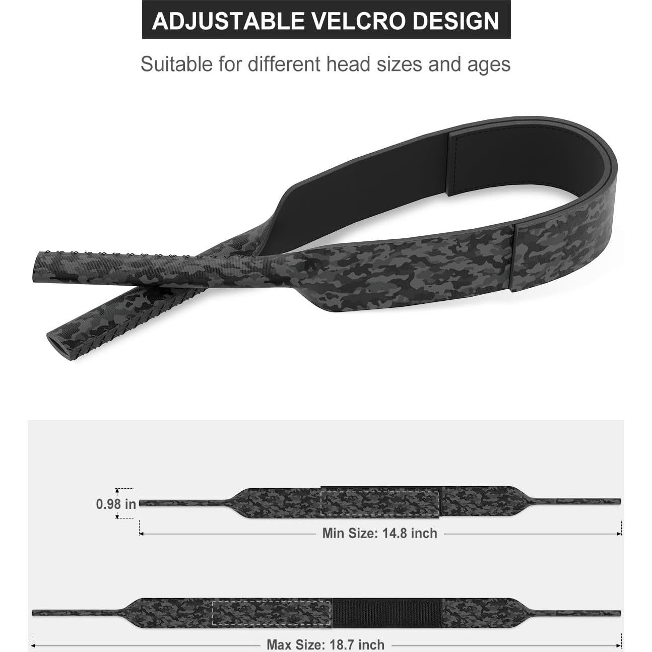 Correa Flotante para Gafas de Sol Neopreno Ajustable Camuflaje