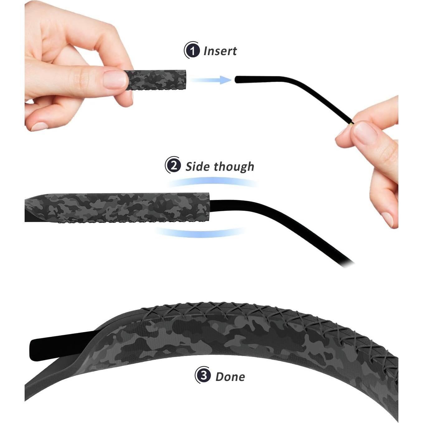 Correa Flotante para Gafas de Sol Neopreno Ajustable Camuflaje