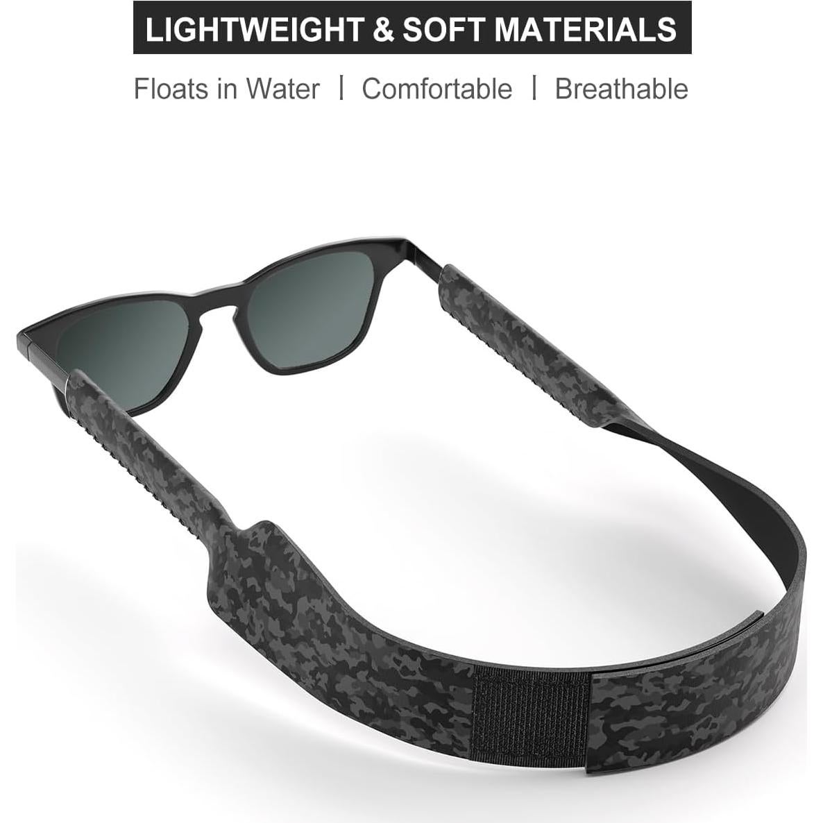Correa Flotante para Gafas de Sol Neopreno Ajustable Camuflaje