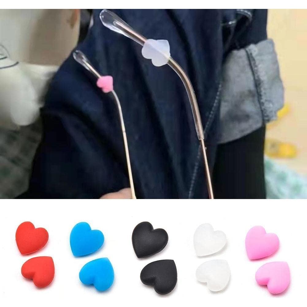 Ganchos para Orejas de Gafas Jizlan - Set de 2 Pcs Corazón