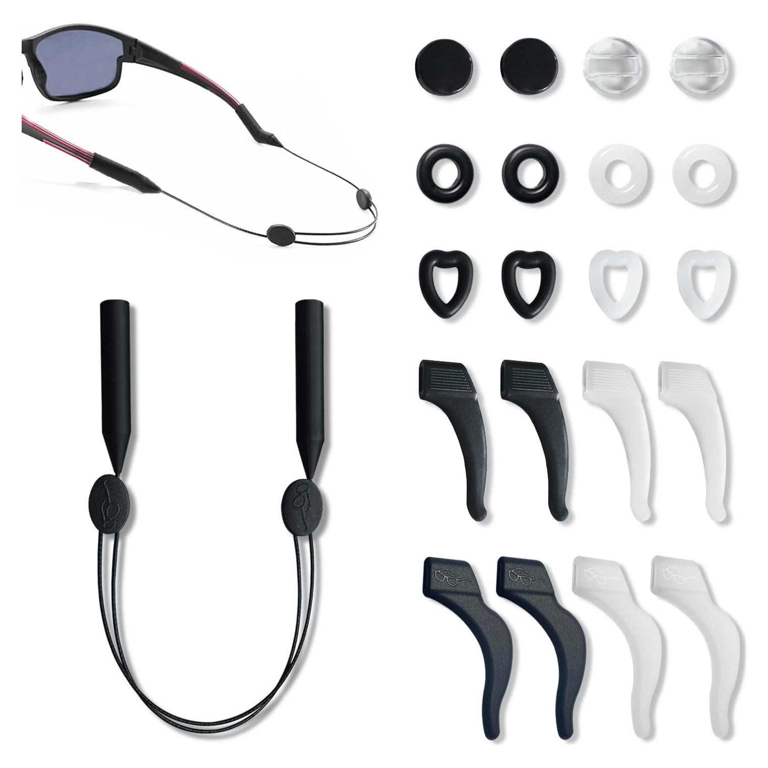 Juego de Sujetadores para Gafas 21 PCS Silicona Antideslizante