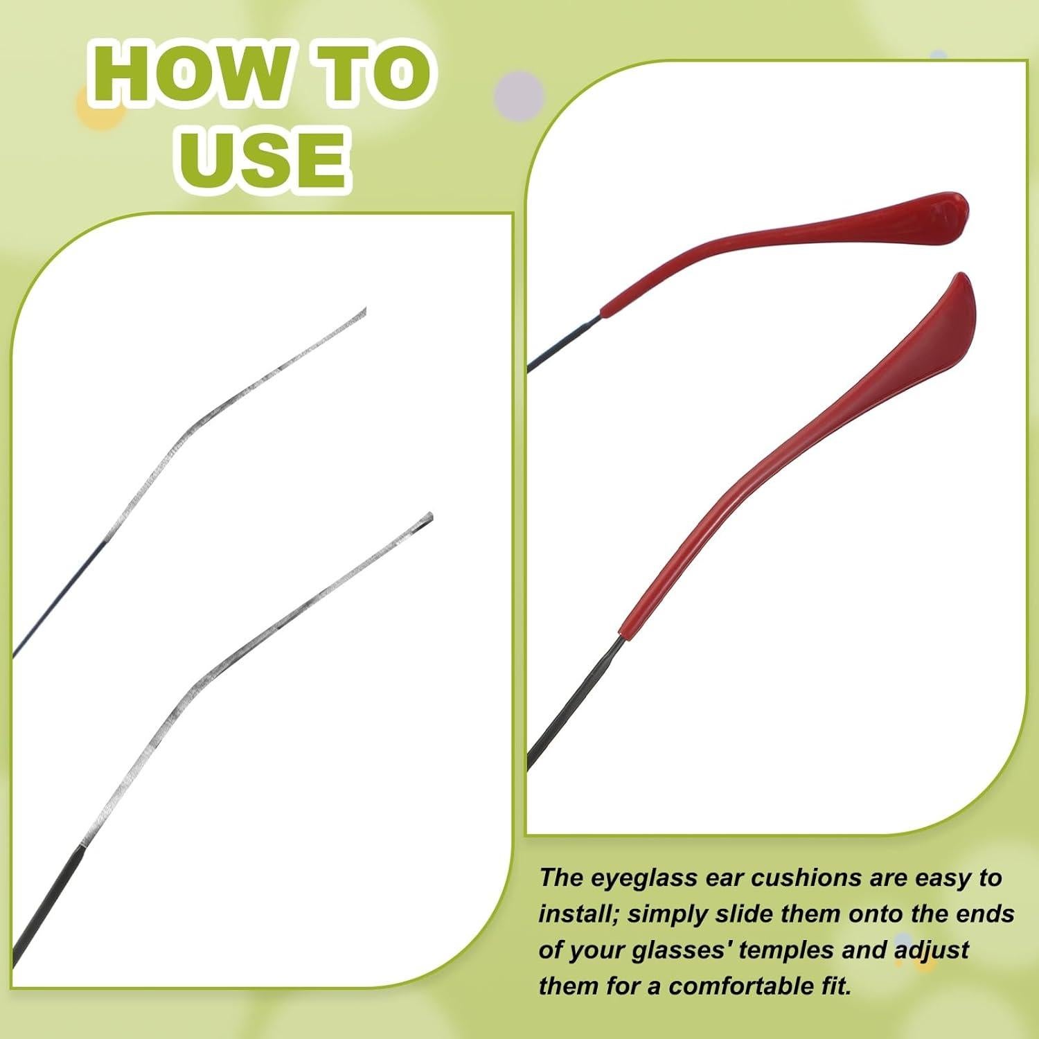 Templos de Reemplazo PATIKIL para Gafas Antideslizantes 6 Pares