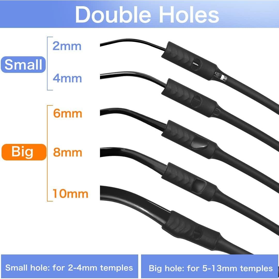 Correa para Gafas A'ceisme Ajustable Silicona 51 cm Negra