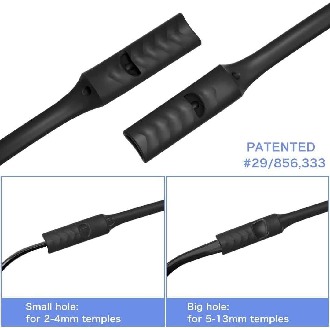 Correa para Gafas A'ceisme Ajustable Silicona 51 cm Negra