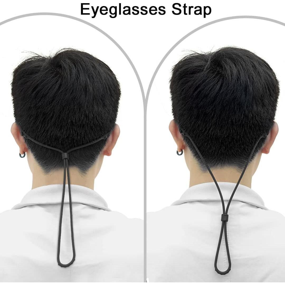 Correa para Gafas A'ceisme Ajustable Silicona 51 cm Negra