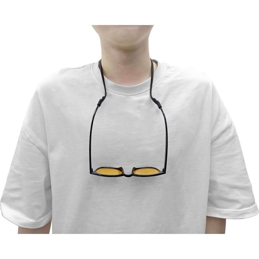 Correa para Gafas A'ceisme Ajustable Silicona 51 cm Negra