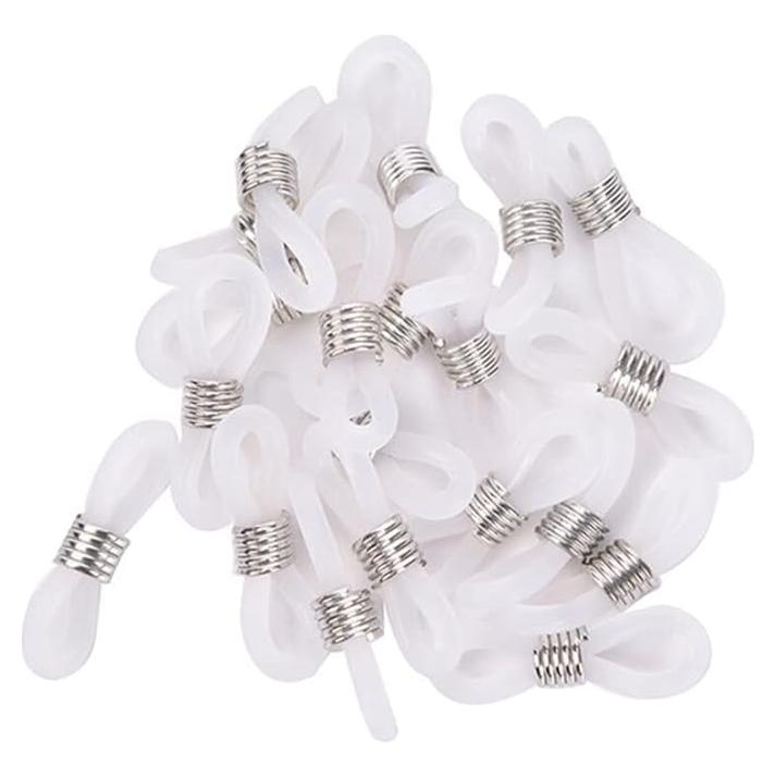 20 Conectores de Gafas con Gancho Blanco YuanHolumid