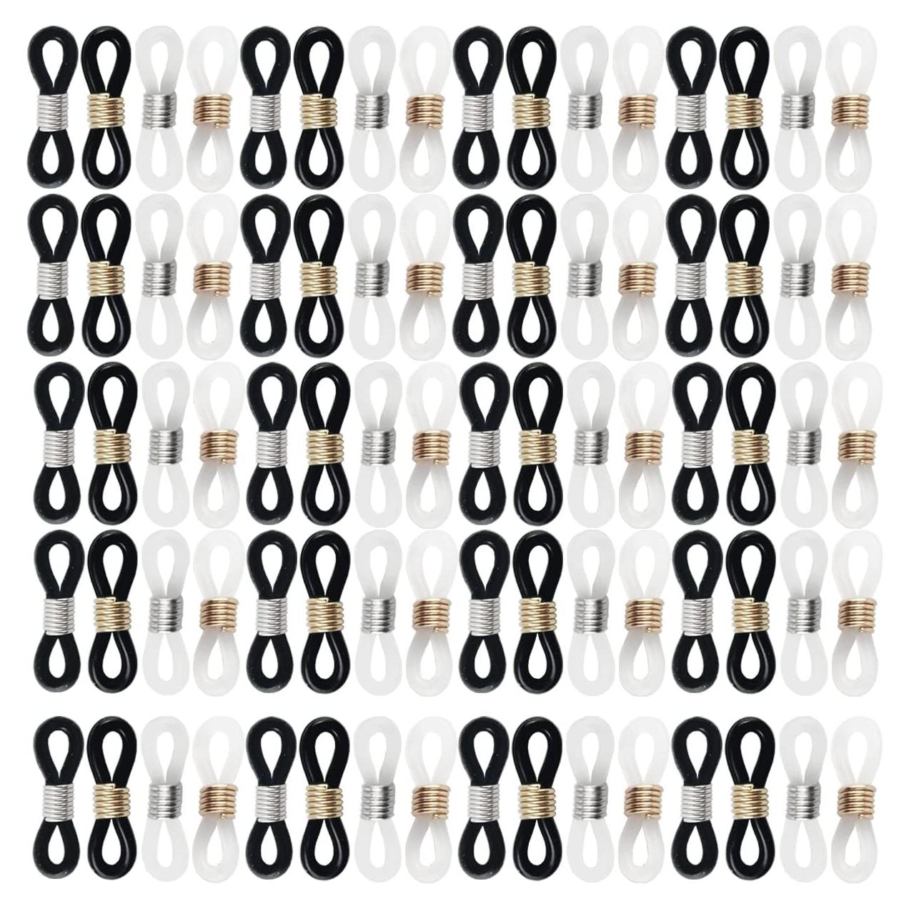 Extremos de Cadena para Gafas NSBELL 100PCS Silicona