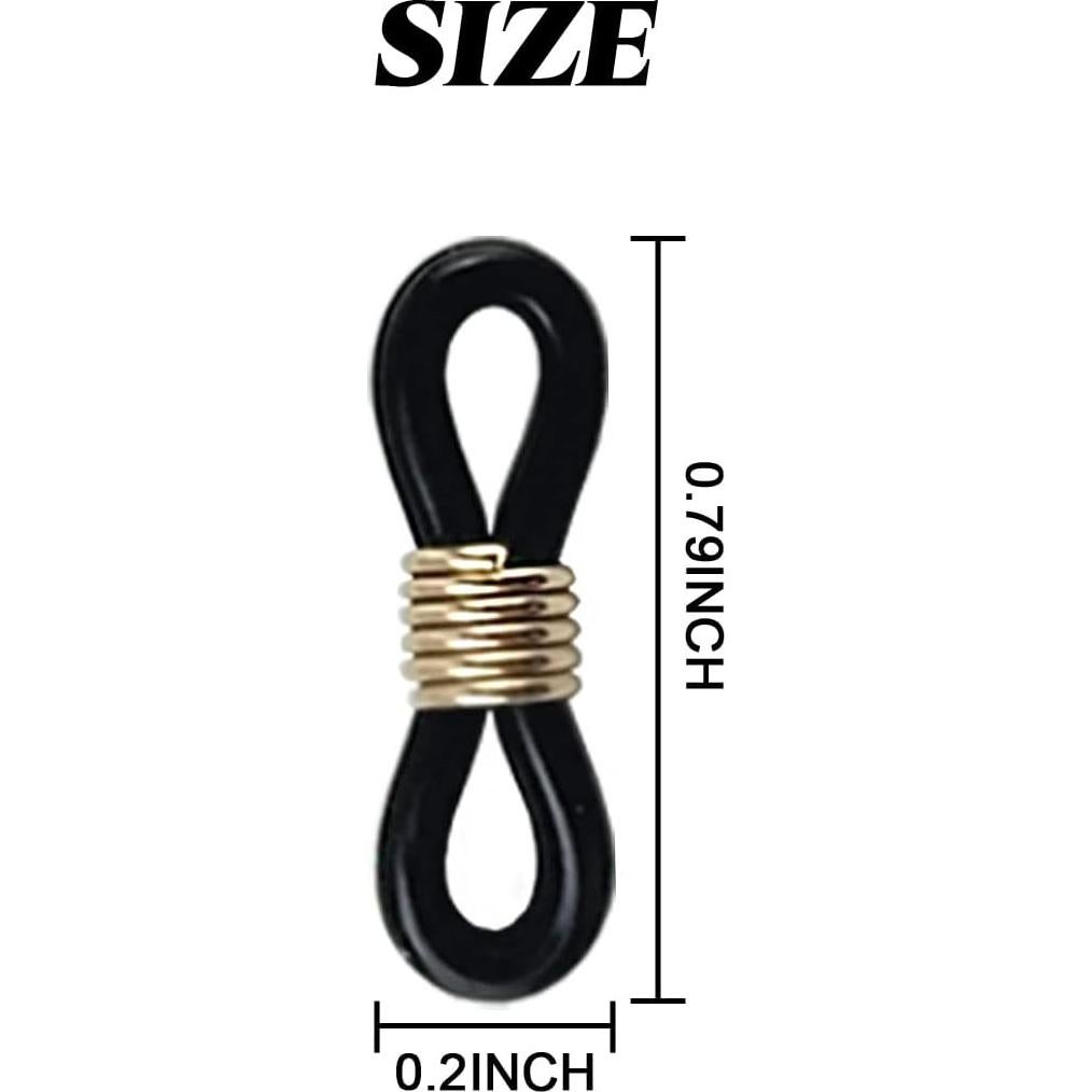 Extremos de Cadena para Gafas NSBELL 100PCS Silicona