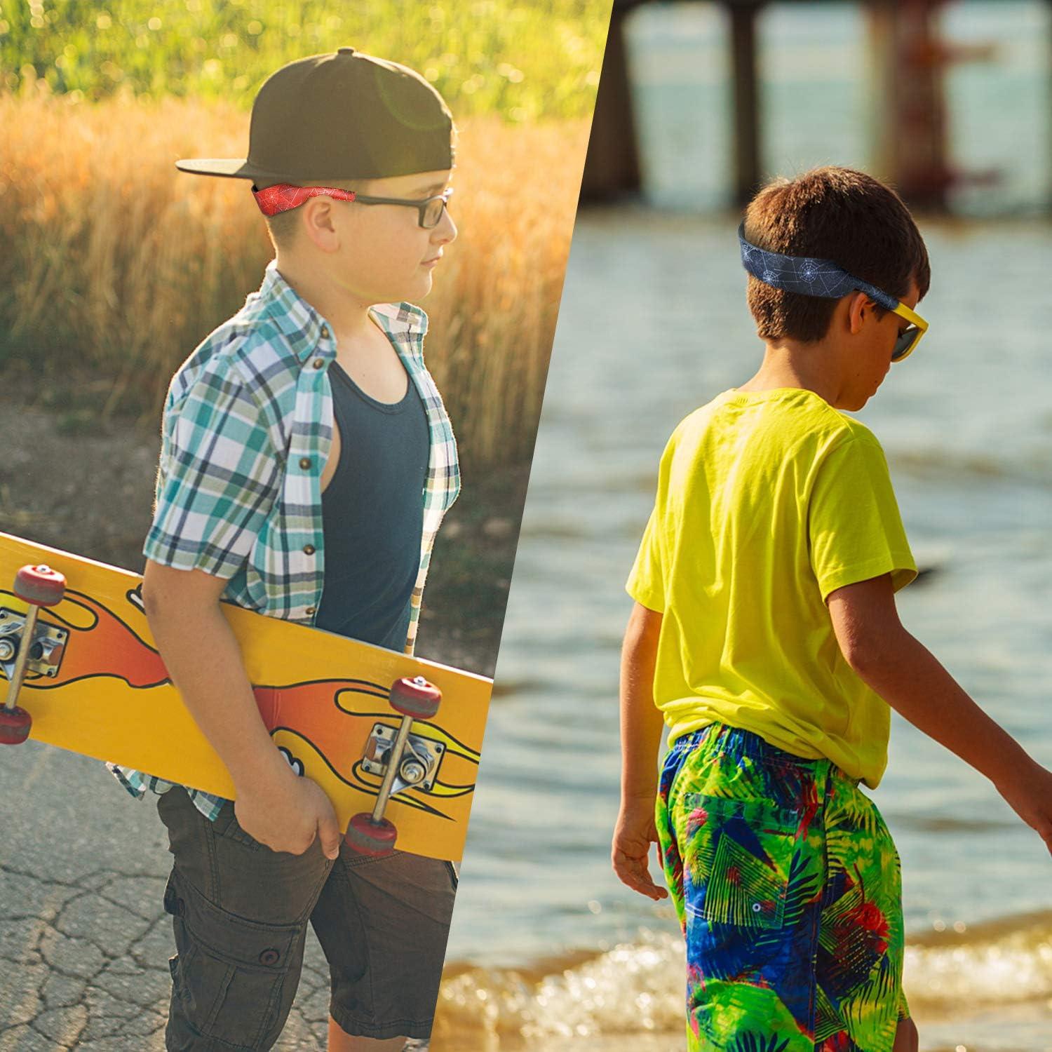 Retenedor de Gafas Spider Kids Neopreno Ajustable Rojo-Negro