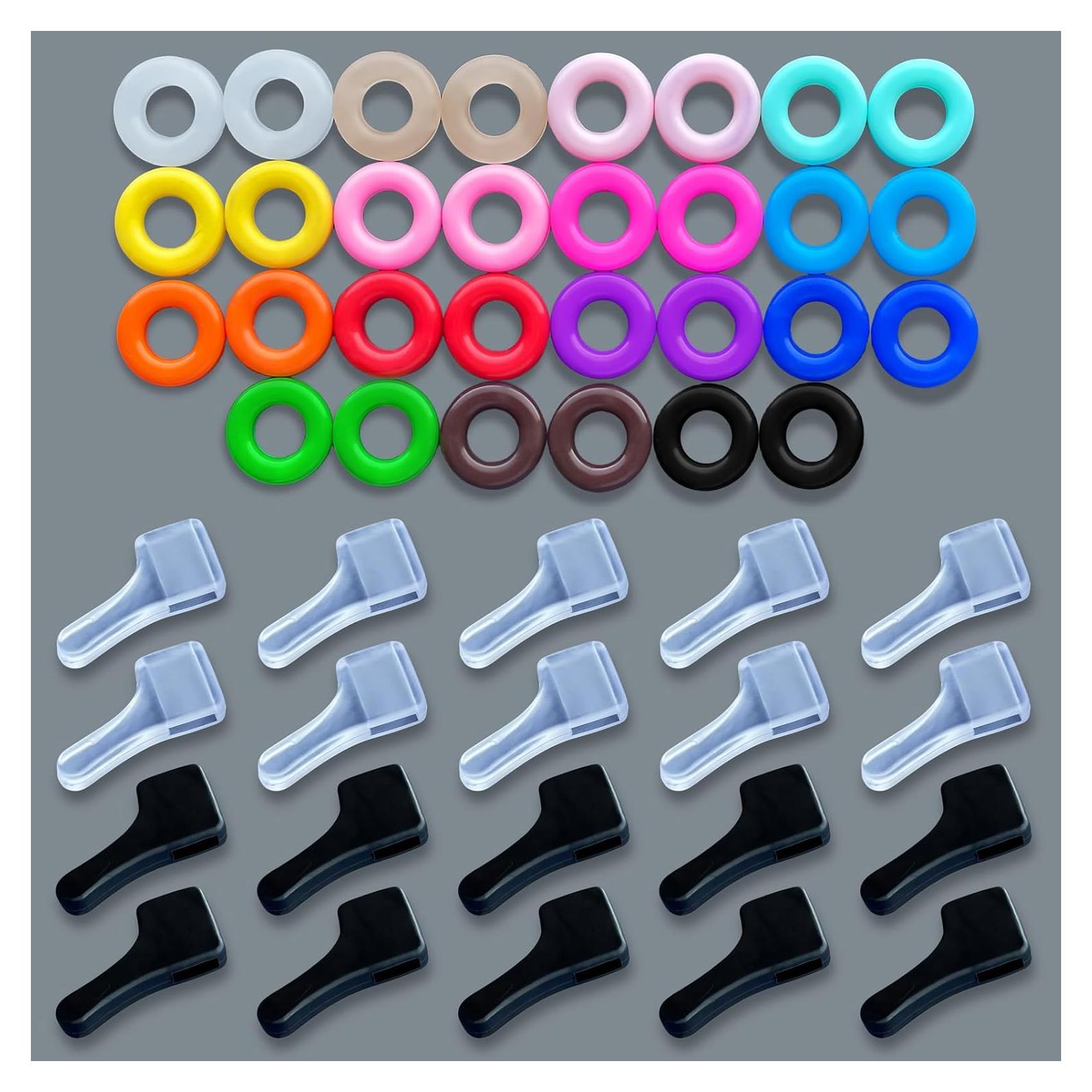 25 Agarraderas de Silicona Antideslizantes para Gafas Esyhocm