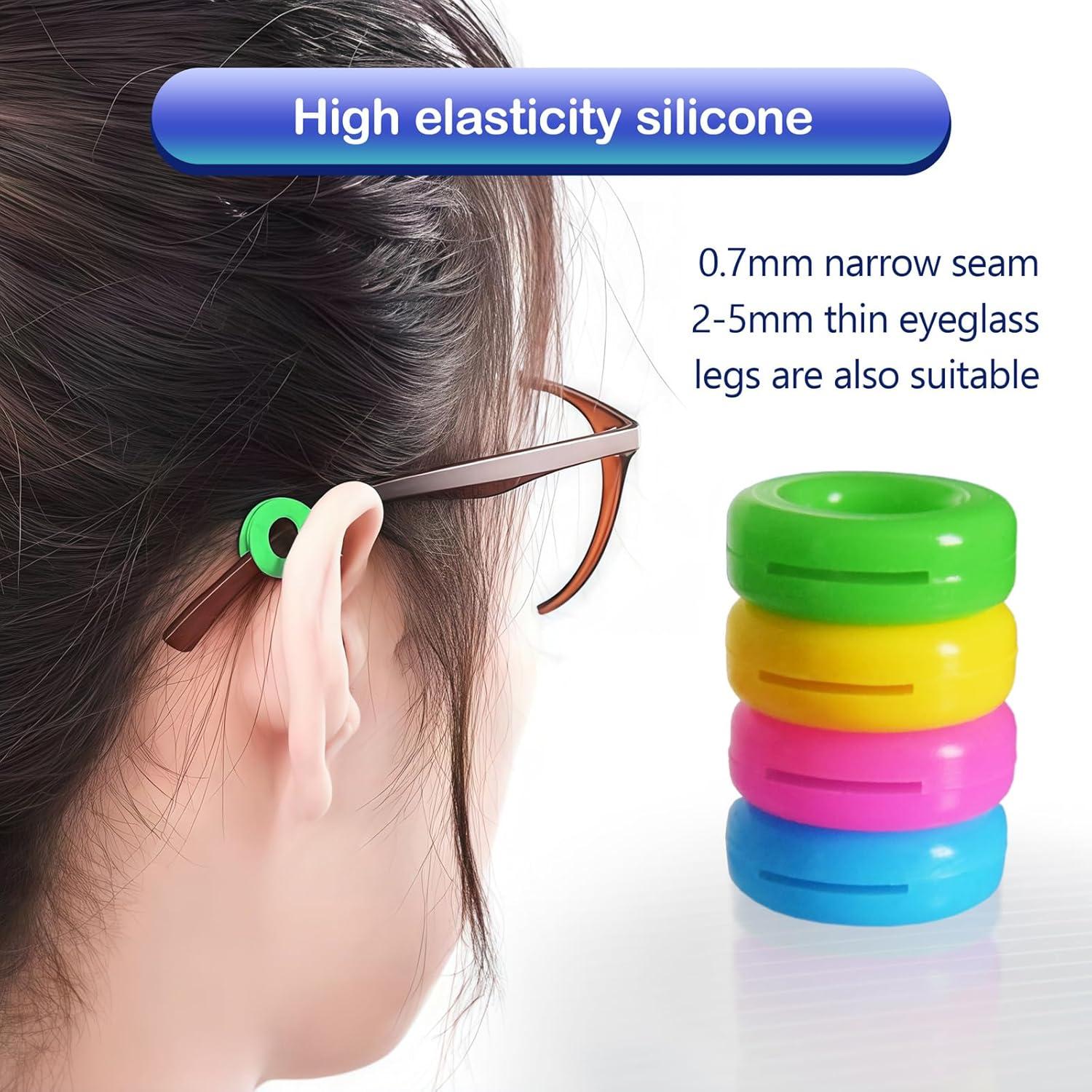 25 Agarraderas de Silicona Antideslizantes para Gafas Esyhocm