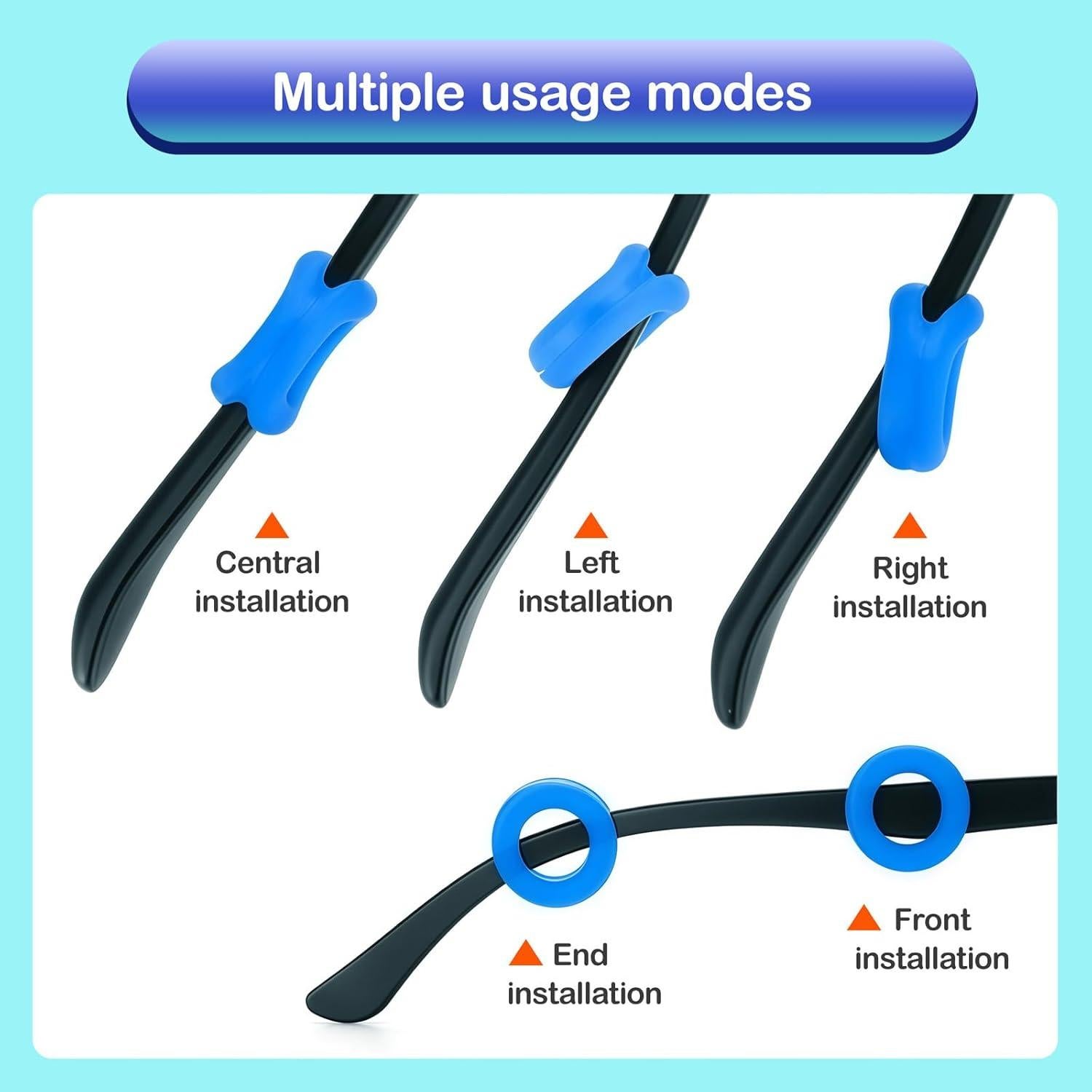 25 Agarraderas de Silicona Antideslizantes para Gafas Esyhocm
