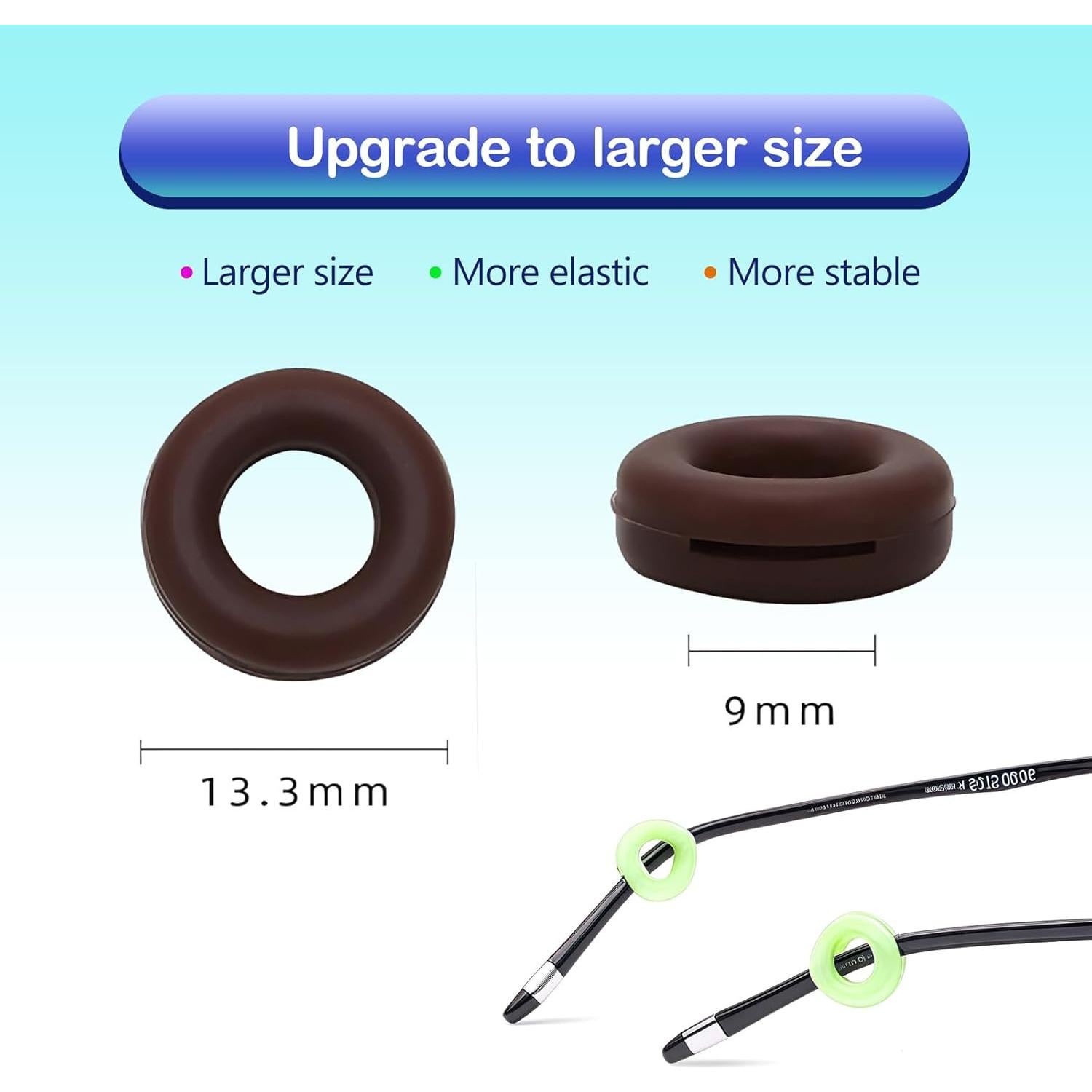 25 Agarraderas de Silicona Antideslizantes para Gafas Esyhocm