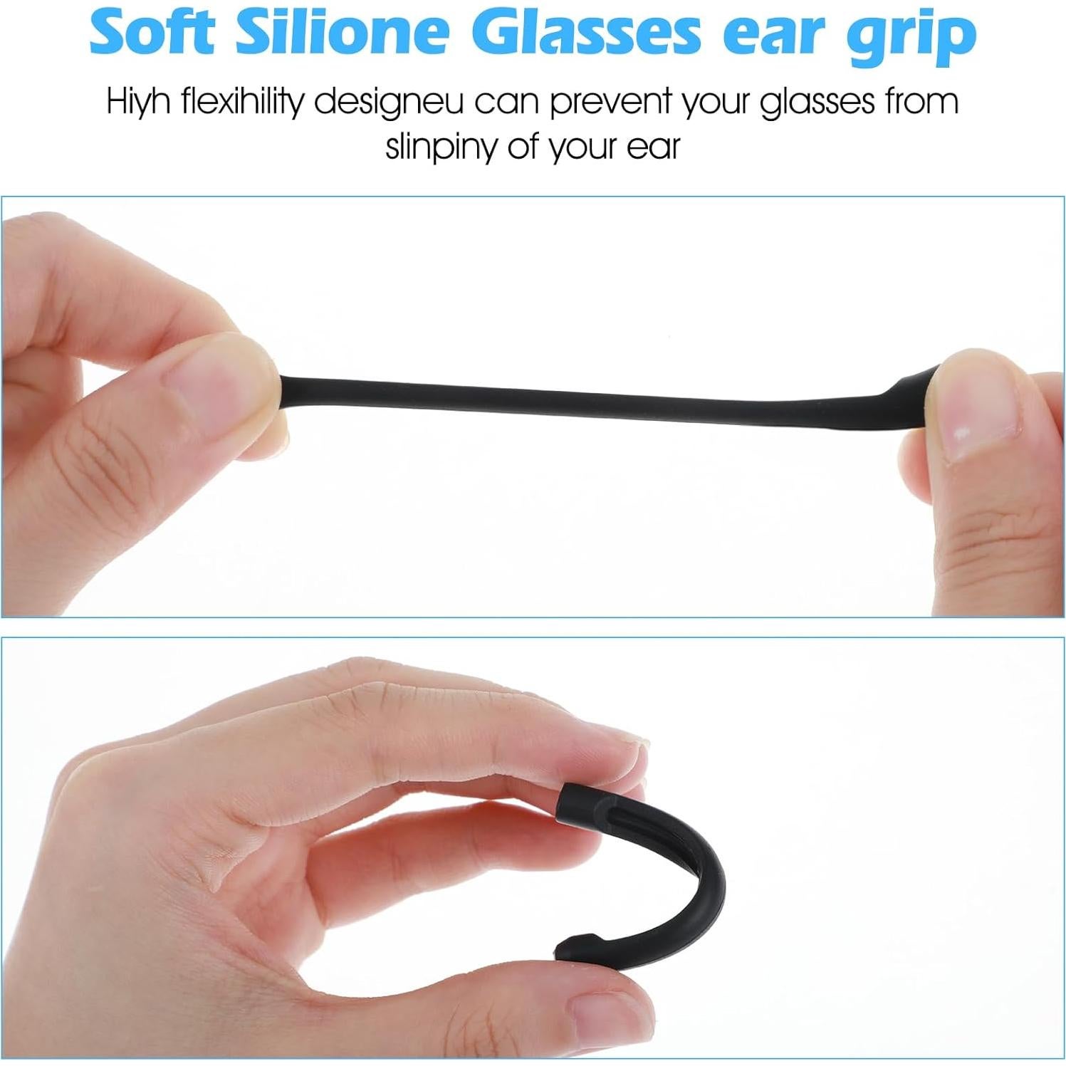 12 Sujetadores Antideslizantes para Gafas Quilax - Silicona Suave