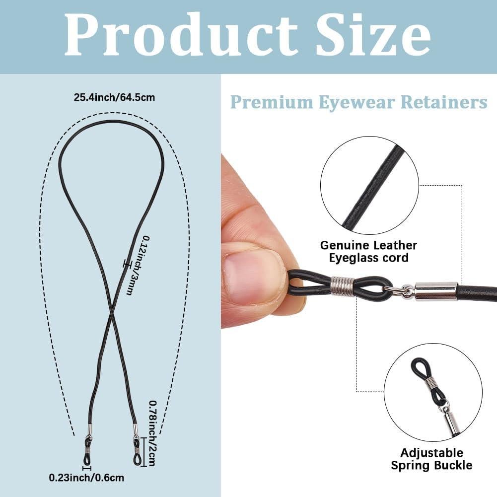 Soporte para Gafas de Cuero CALFOVERA Negro Universal 69.5 cm