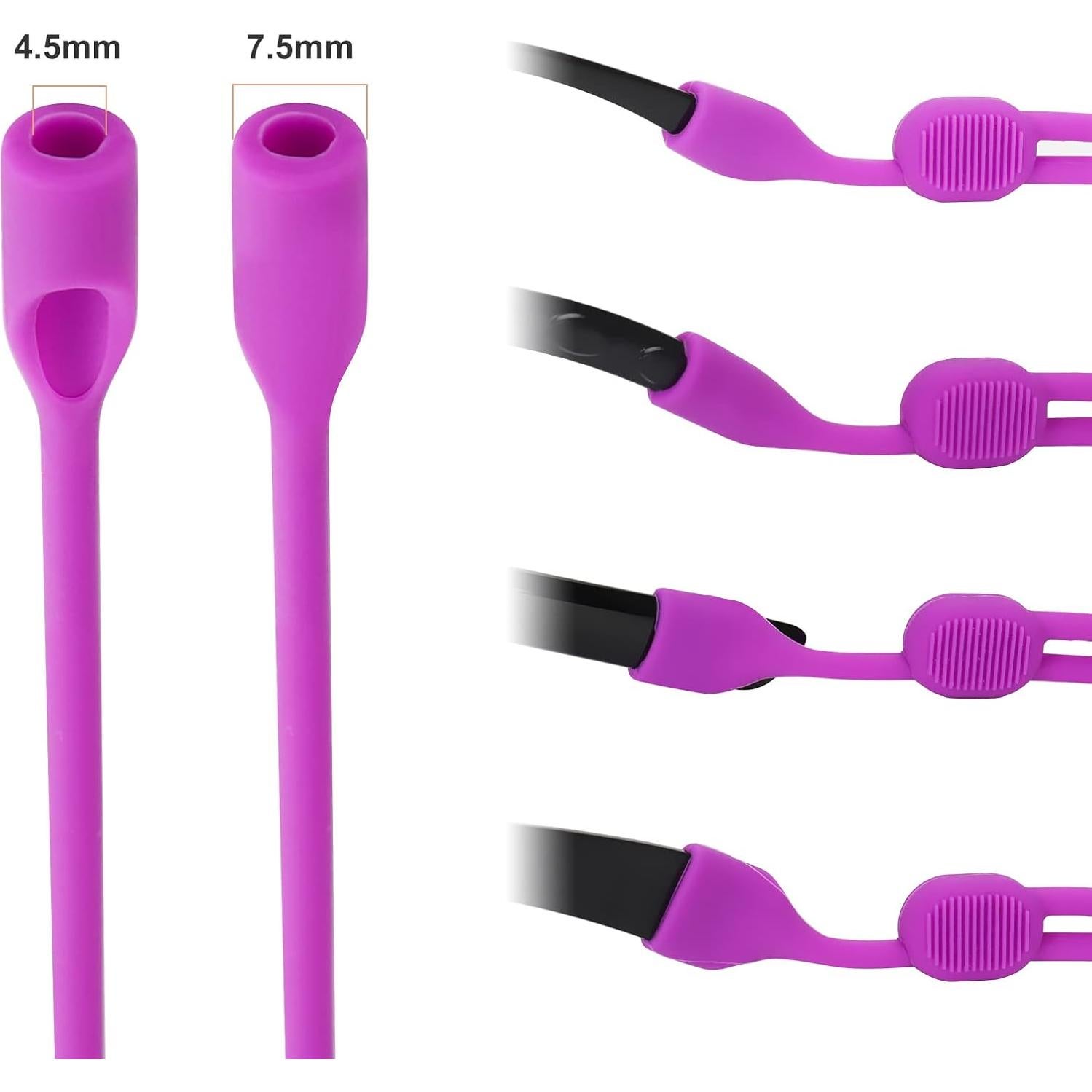 Paquete de 2 correas de silicona para gafas niños - Ajustable