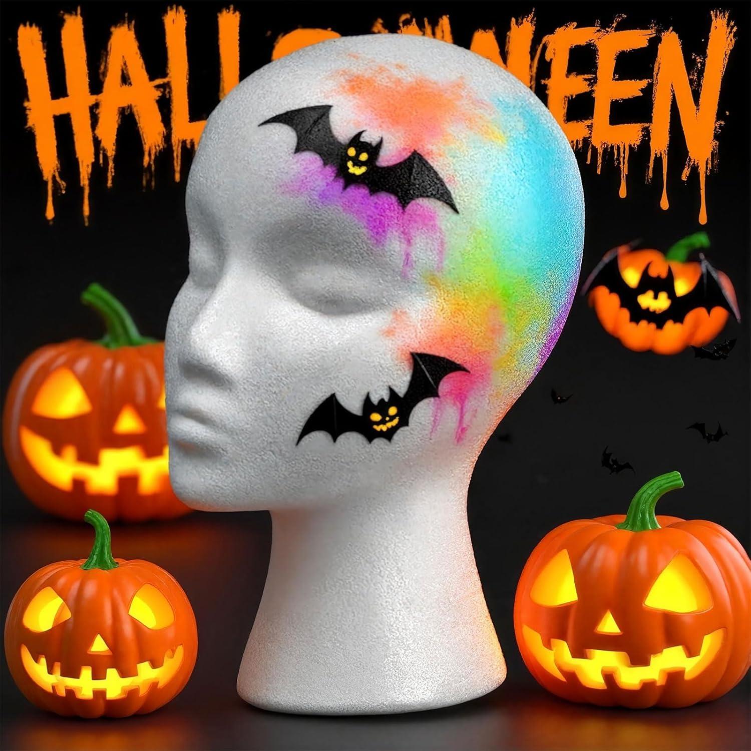 Cabeza de Peluca de Espuma Smilco 11" - 3 Piezas para Estilo