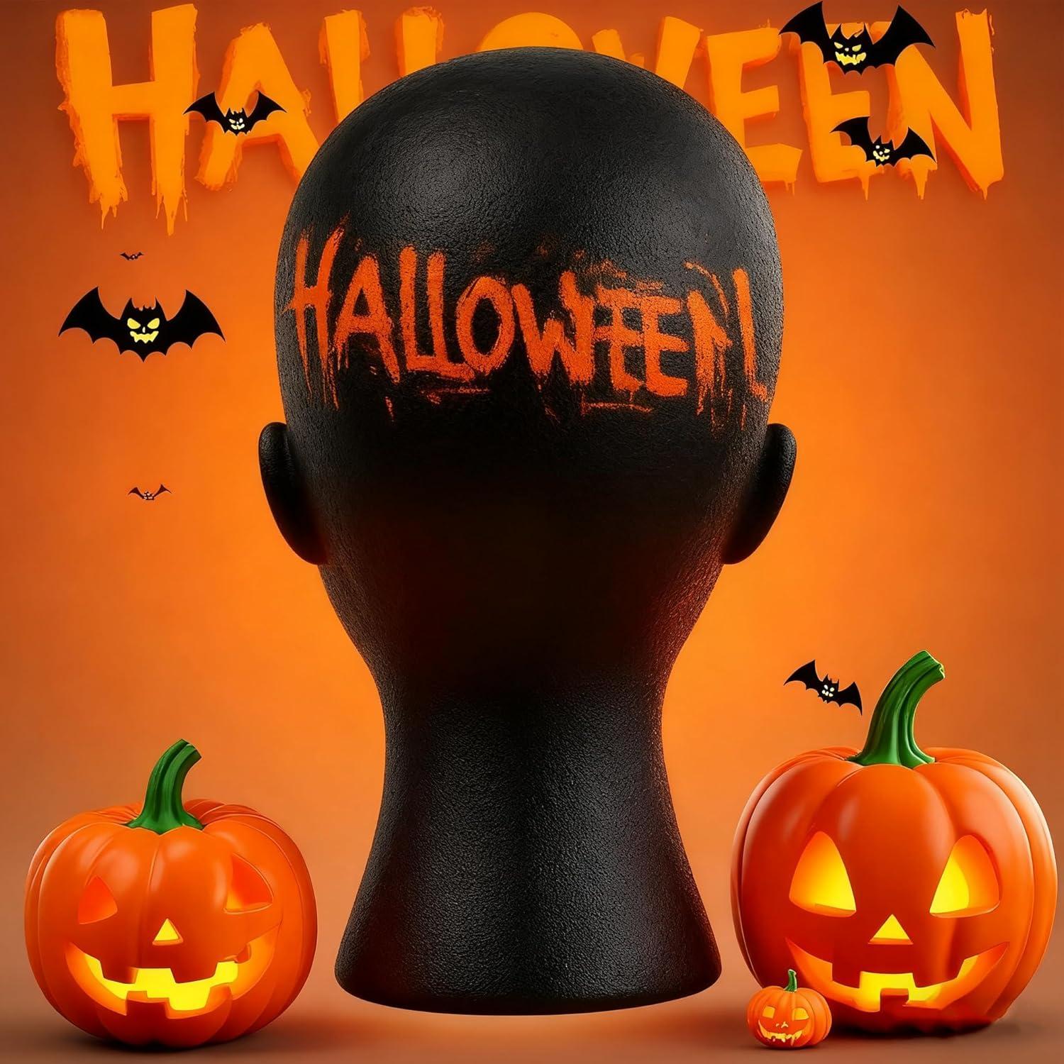 Cabeza de Peluca de Espuma Smilco 11" - 3 Piezas para Estilo