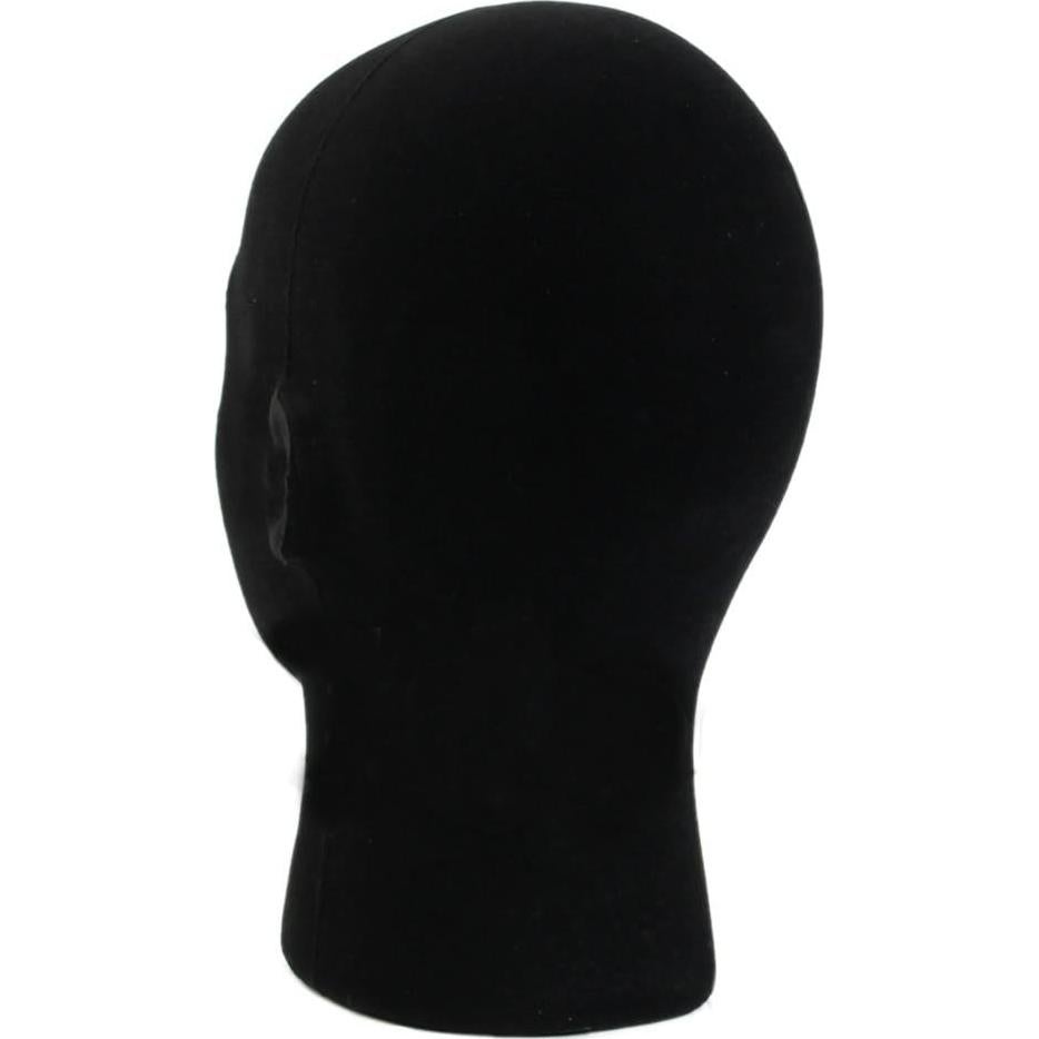 Cabeza de Maniquí de Espuma Negra LIAMTU 28 cm para Pelucas
