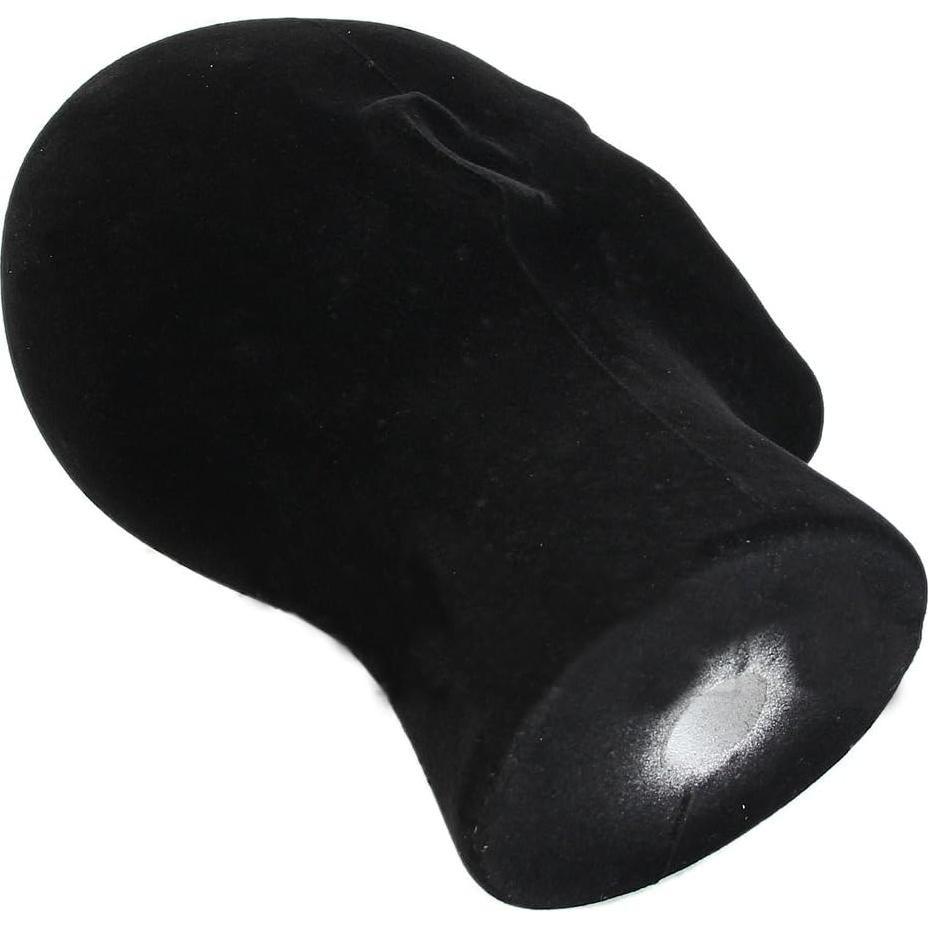 Cabeza de Maniquí de Espuma Negra LIAMTU 28 cm para Pelucas