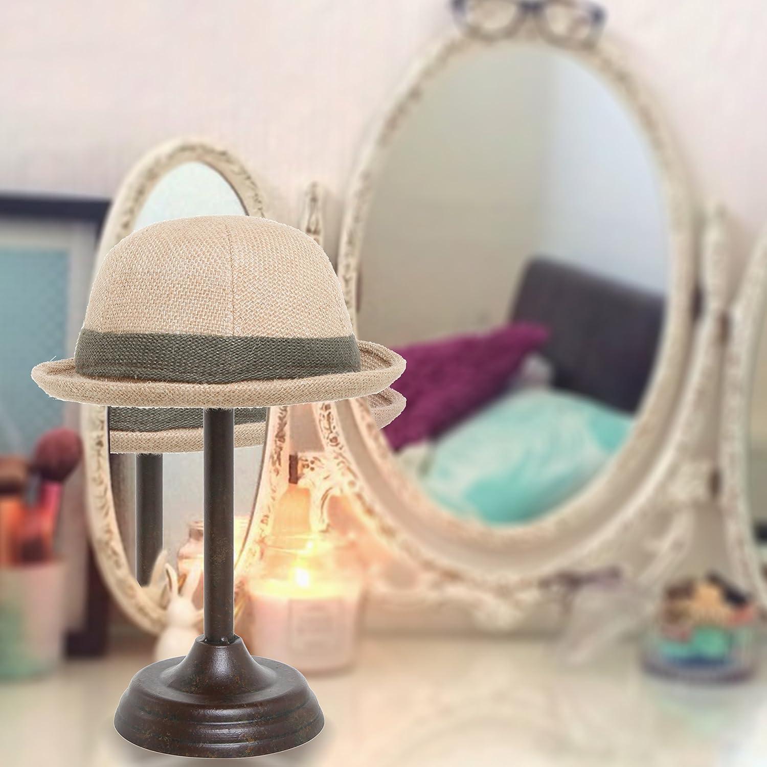 Soporte de Sombrero de Metal MyGift Vintage 30 cm Marrón