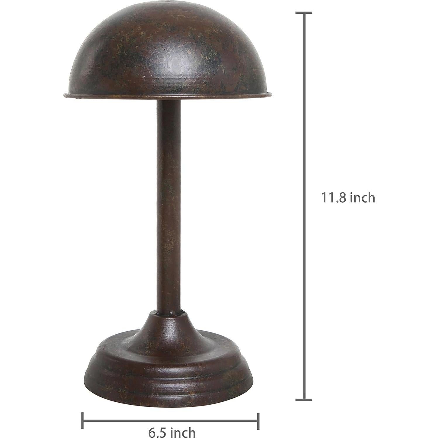 Soporte de Sombrero de Metal MyGift Vintage 30 cm Marrón