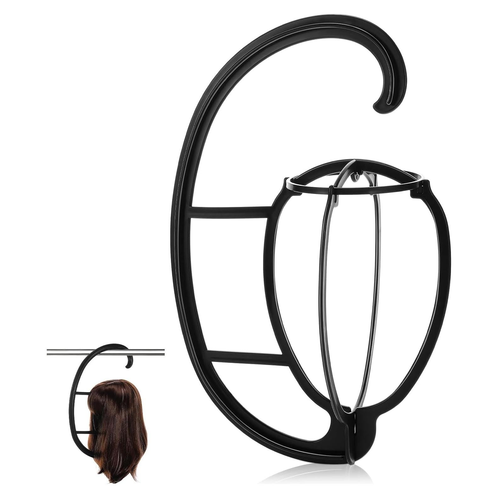 Soporte de Peluca Colgante Obeoby Plegable y Ligero