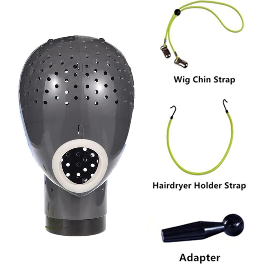 Soporte para Pelucas HOMEGOAL con Secador - Gris Oscuro