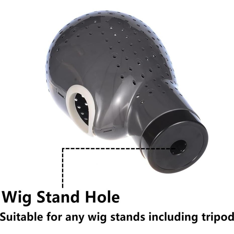 Soporte para Pelucas HOMEGOAL con Secador - Gris Oscuro