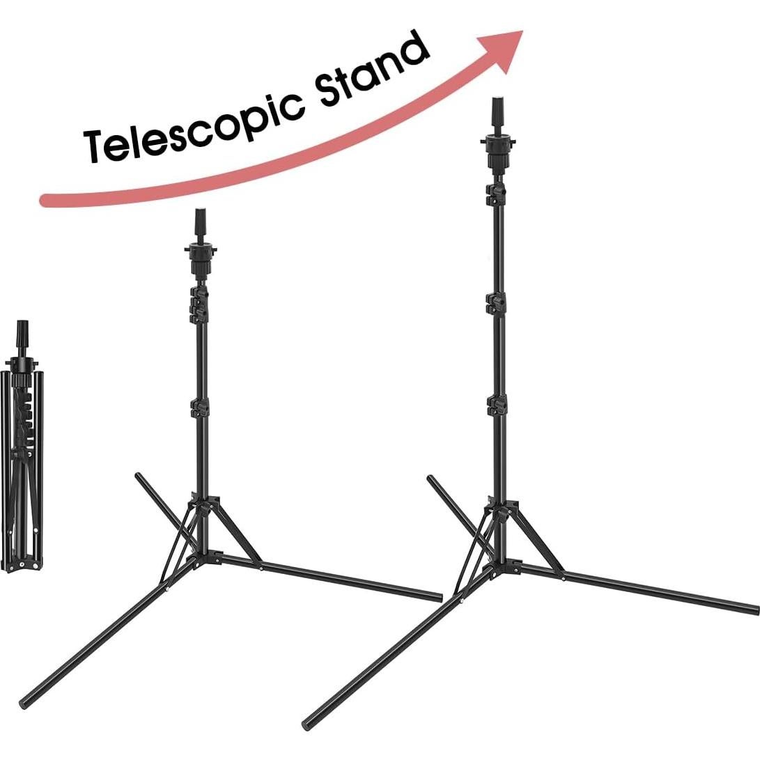 Soporte de Peluca Plegable LNASI Ajustable 43-142 cm Metal