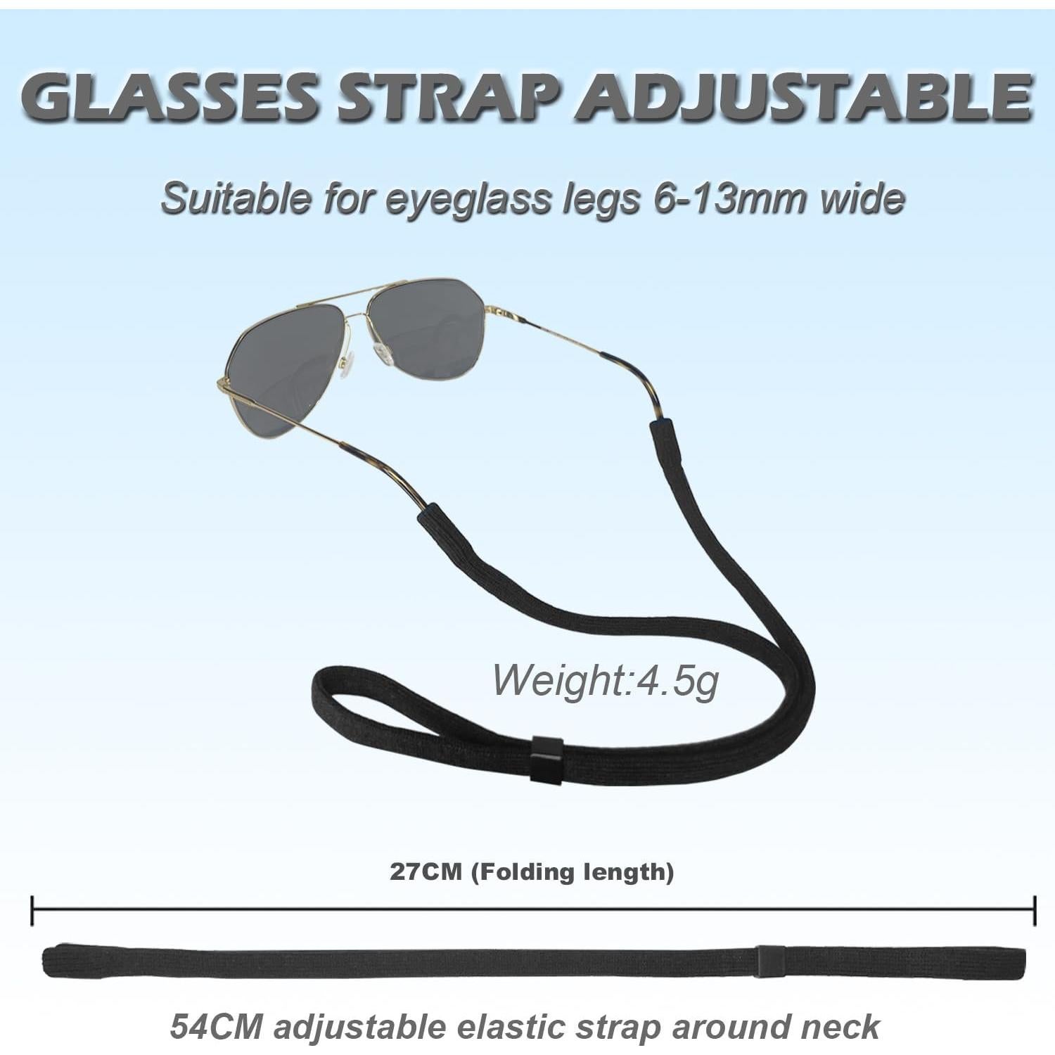 YINVA Correa de Gafas Ajustable para Hombres y Mujeres - 16 Piezas