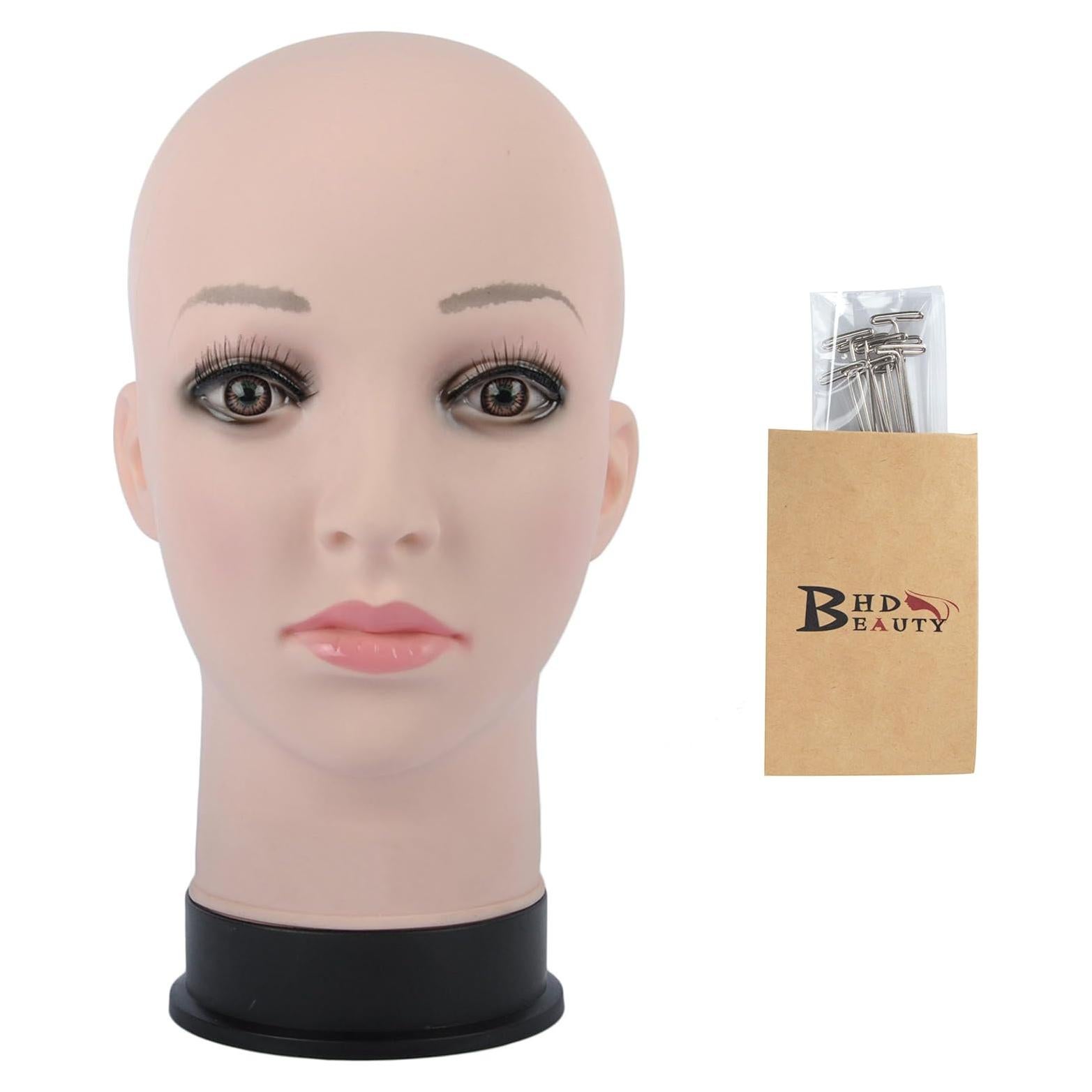 Cabeza de Maniquí Beige BHD Beauty 28 cm para Pelucas