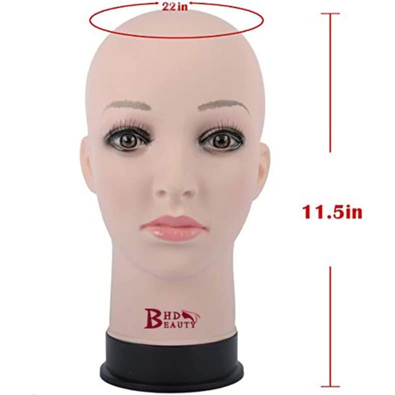 Cabeza de Maniquí Beige BHD Beauty 28 cm para Pelucas