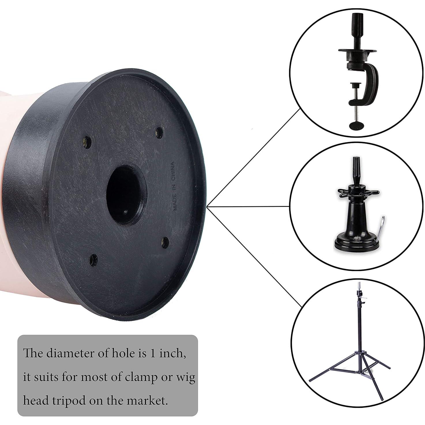 Cabeza de Maniquí Beige BHD Beauty 28 cm para Pelucas