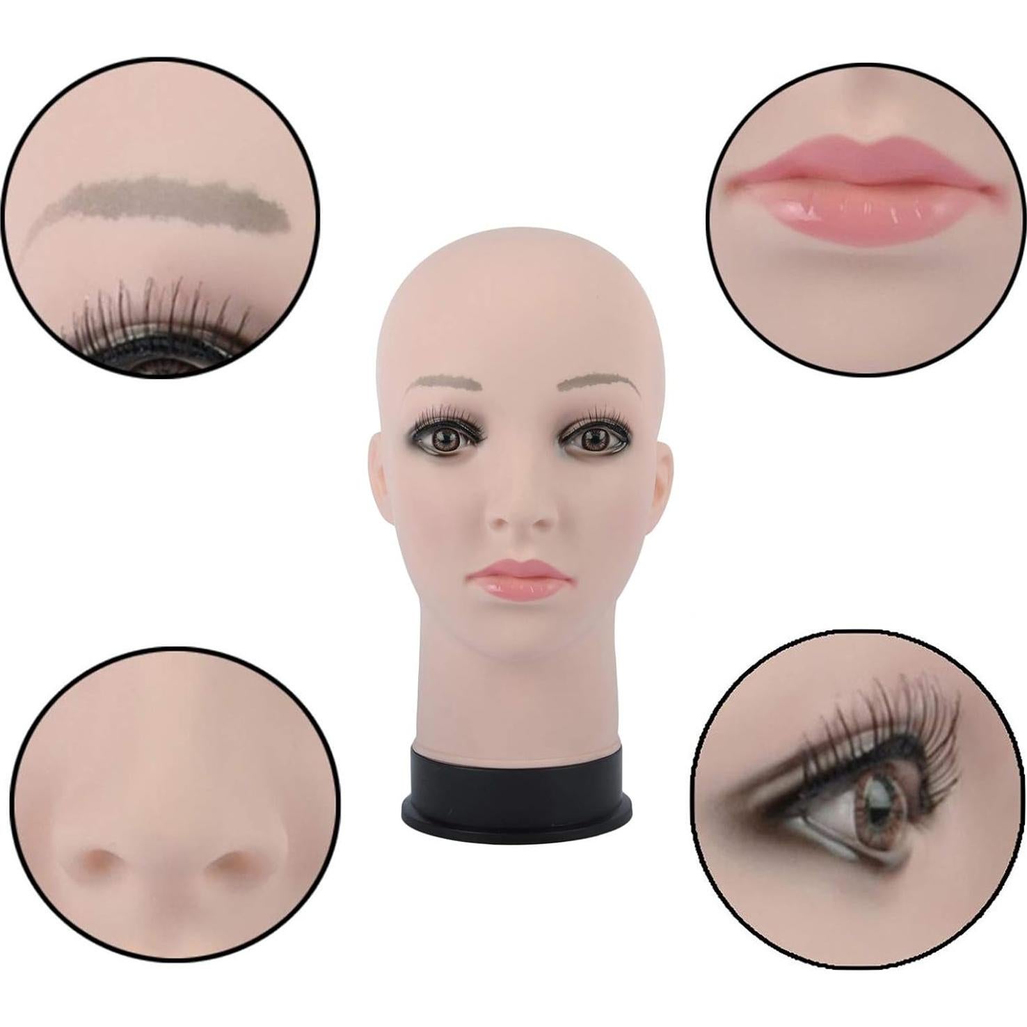 Cabeza de Maniquí Beige BHD Beauty 28 cm para Pelucas