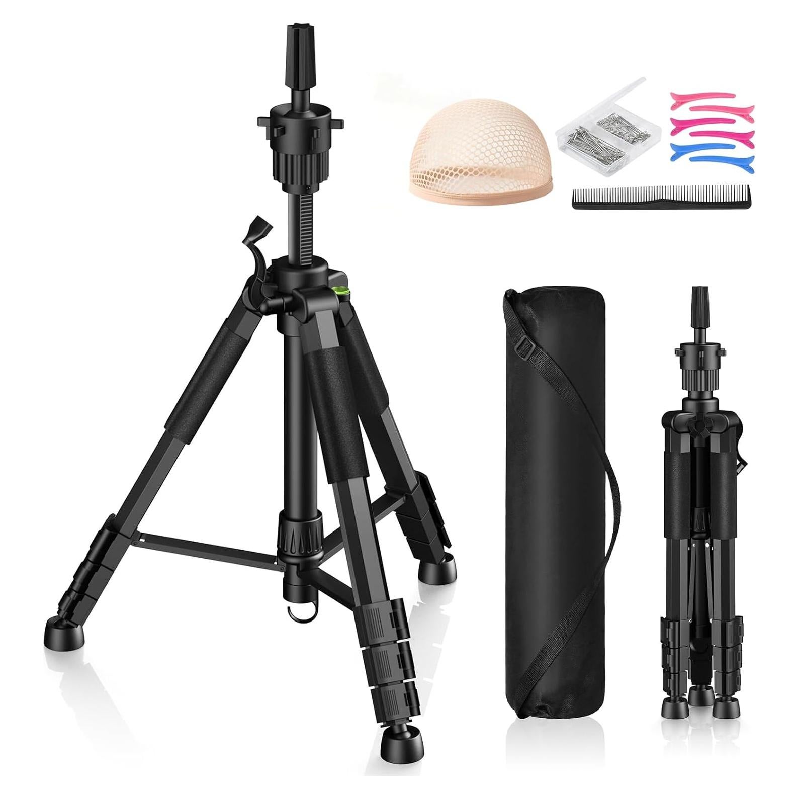 Soporte de Peluca Trípode Retbtnm Ajustable 54 cm Metal