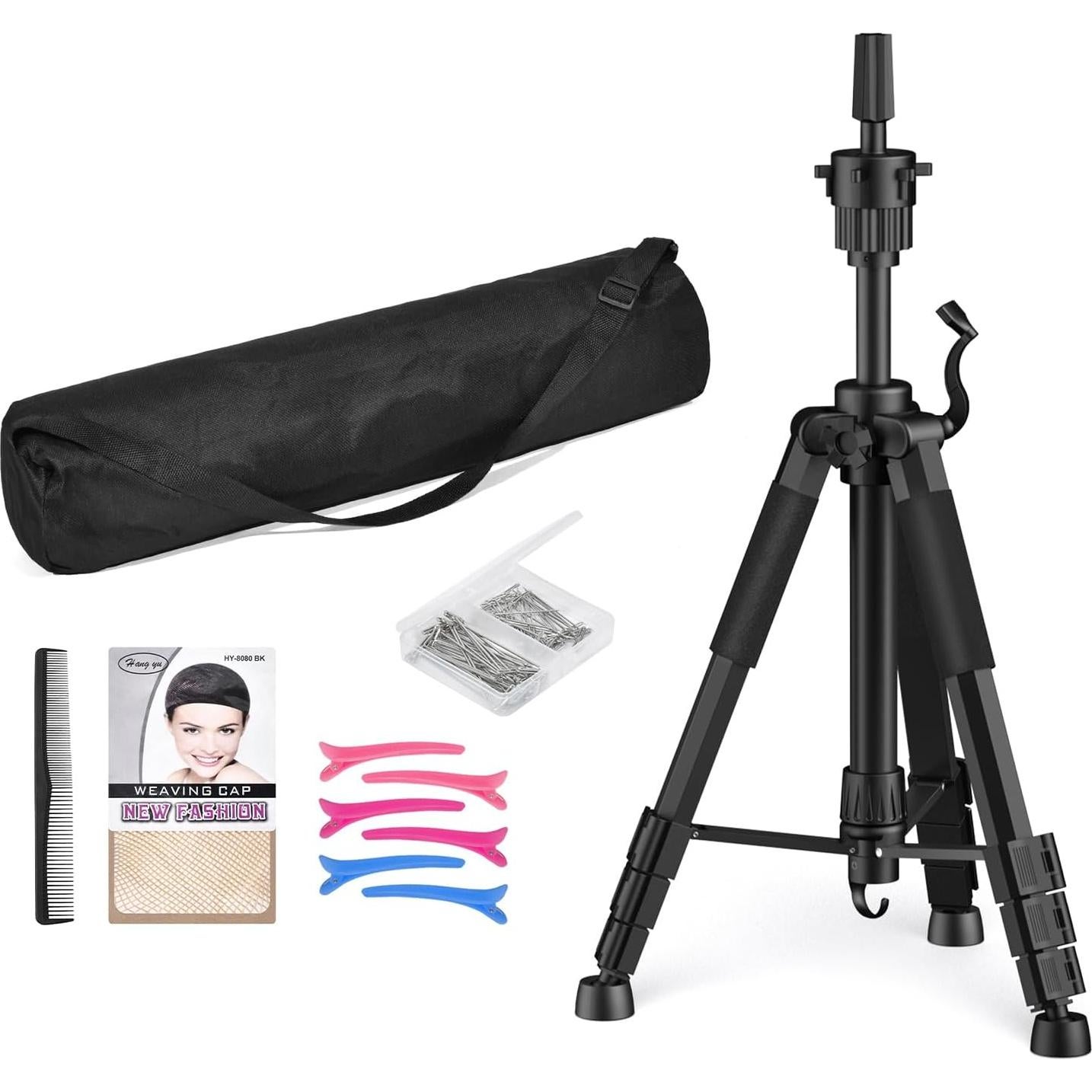 Soporte de Peluca Trípode Retbtnm Ajustable 54 cm Metal