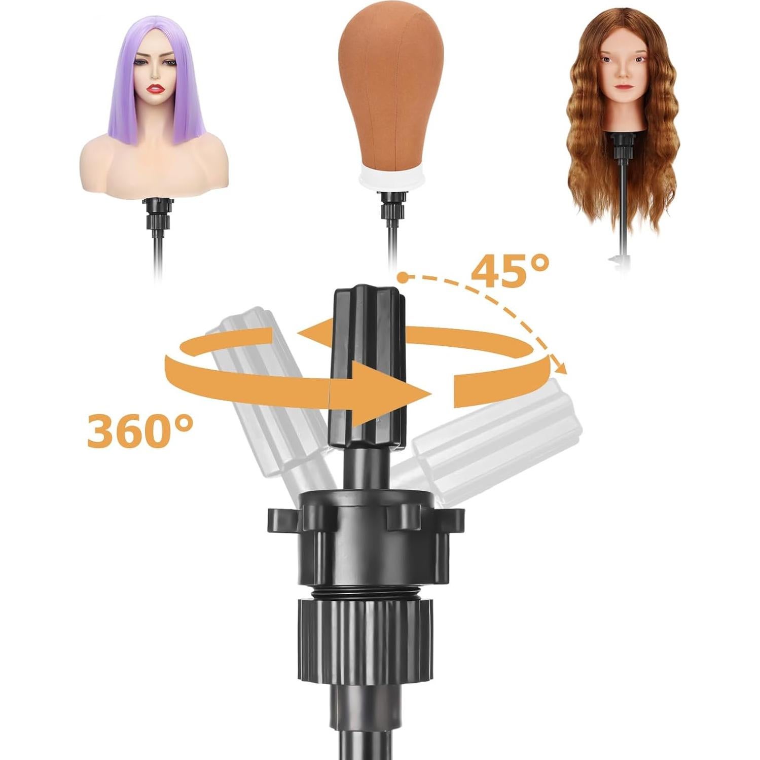 Soporte Ajustable para Cabeza de Maniquí Pet Baby - Metal Reforzado